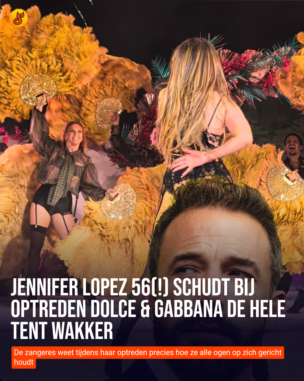 Jennifer Lopez 56(!) schudt bij optreden Dolce & Gabbana de hele tent wakker