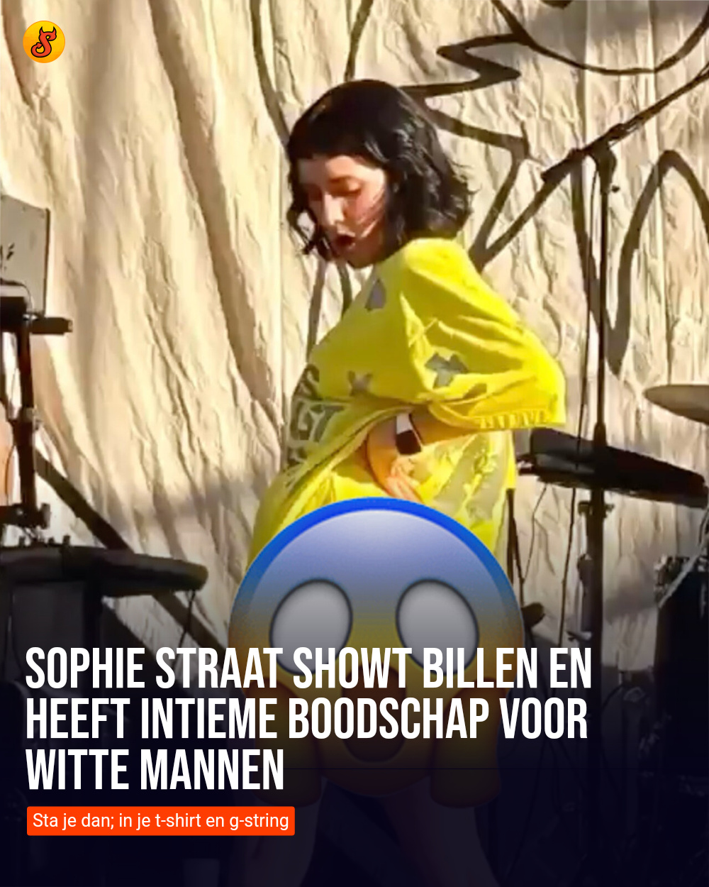 Sophie Straat showt billen en heeft intieme boodschap voor witte mannen