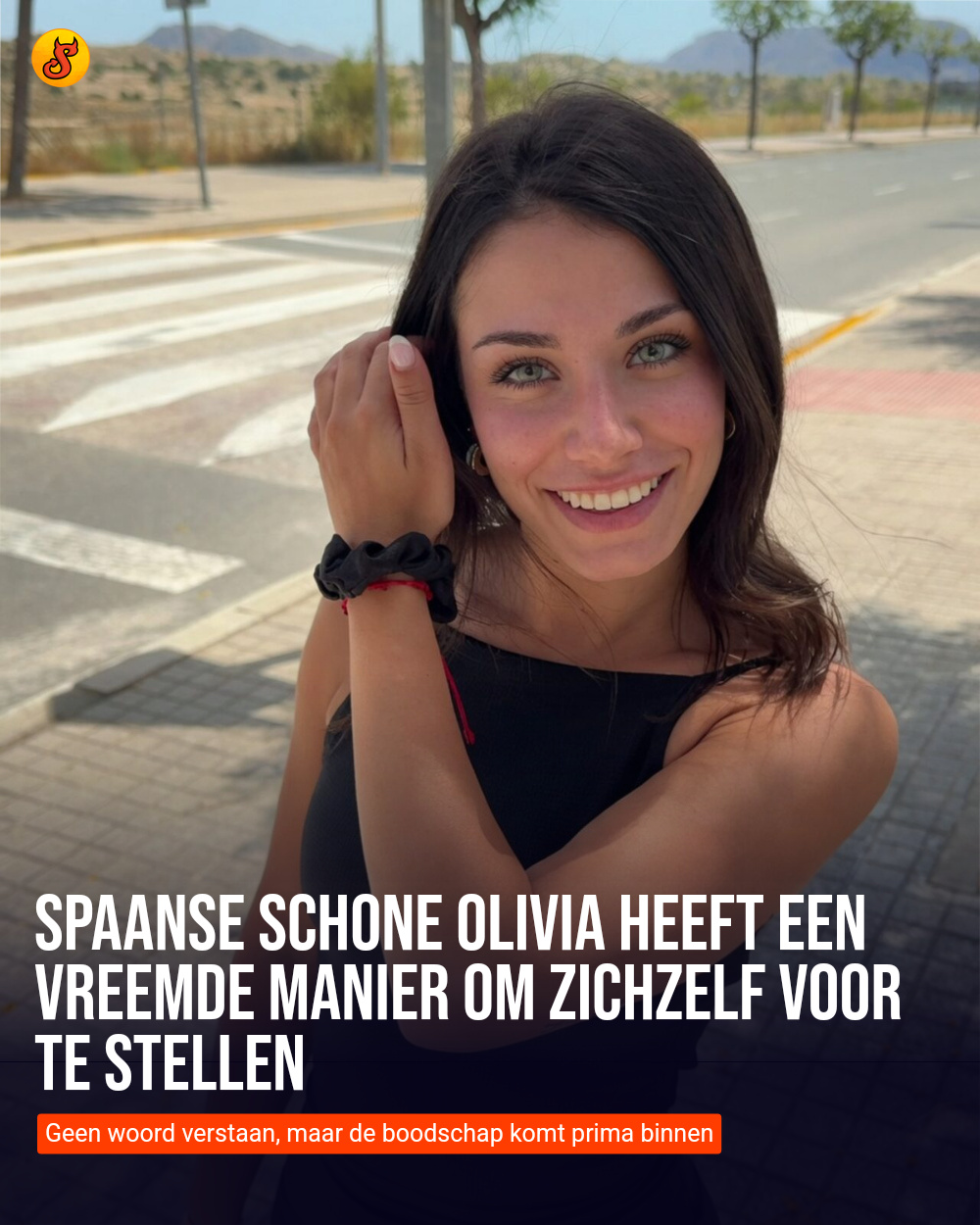 Spaanse schone Olivia heeft een vreemde manier om zichzelf voor te stellen