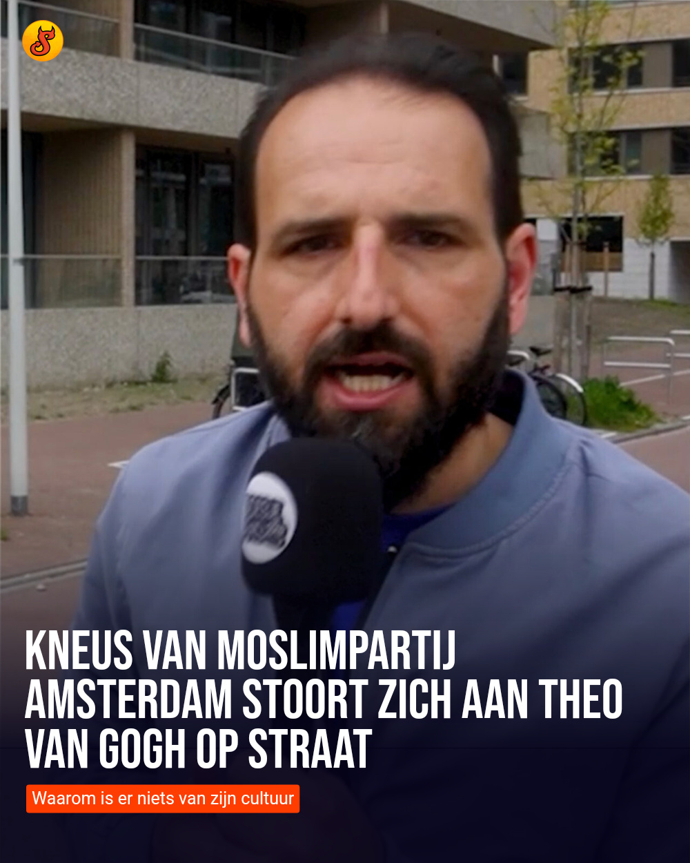 Kneus van moslimpartij Amsterdam stoort zich aan Theo van Gogh op straat