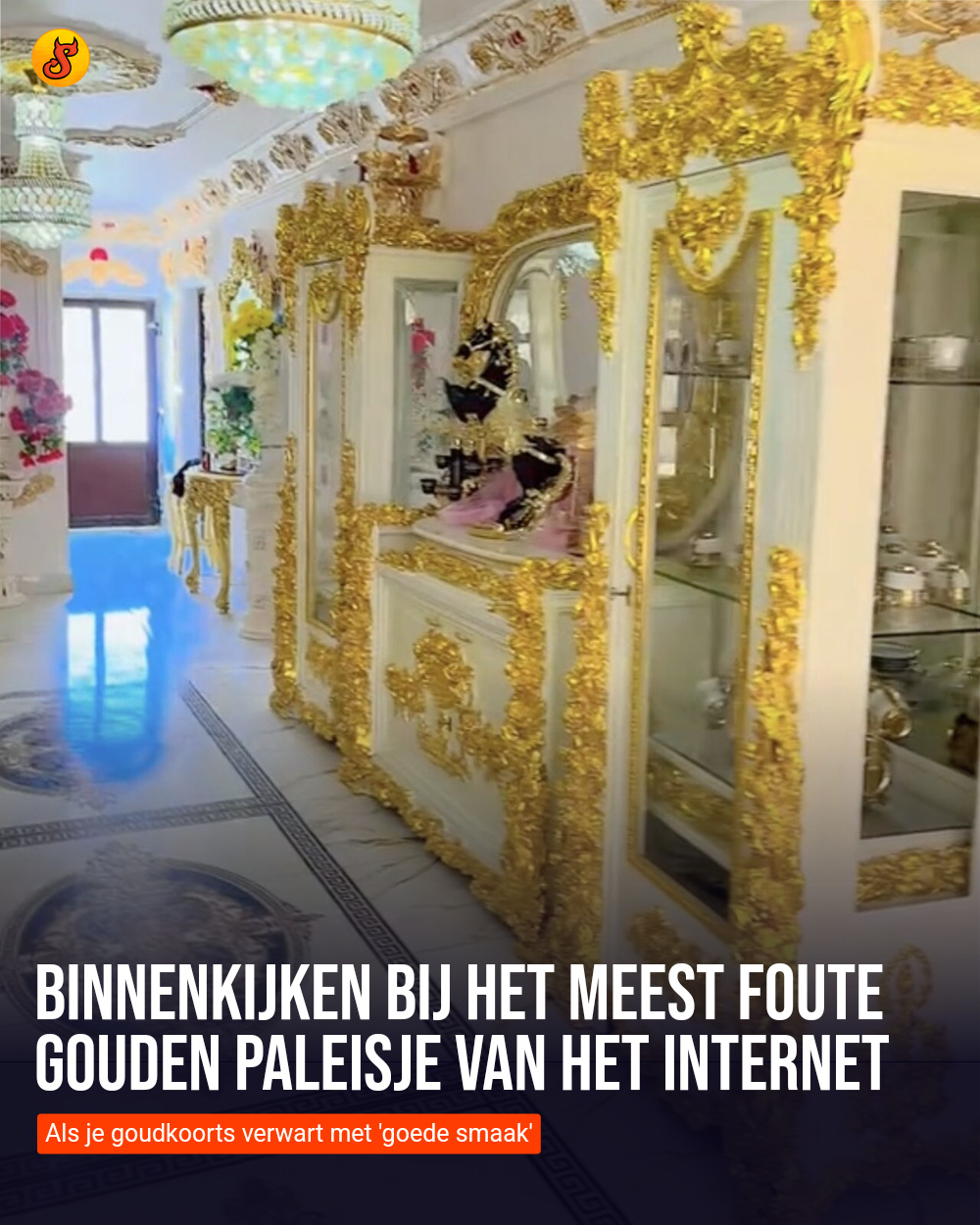 Binnenkijken bij het meest foute gouden paleisje van het internet