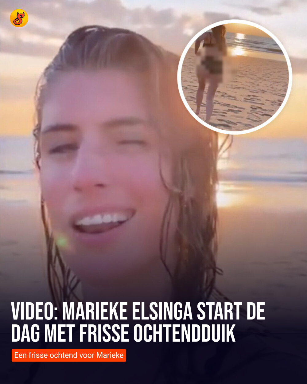 Video: Marieke Elsinga start de dag met frisse ochtendduik
