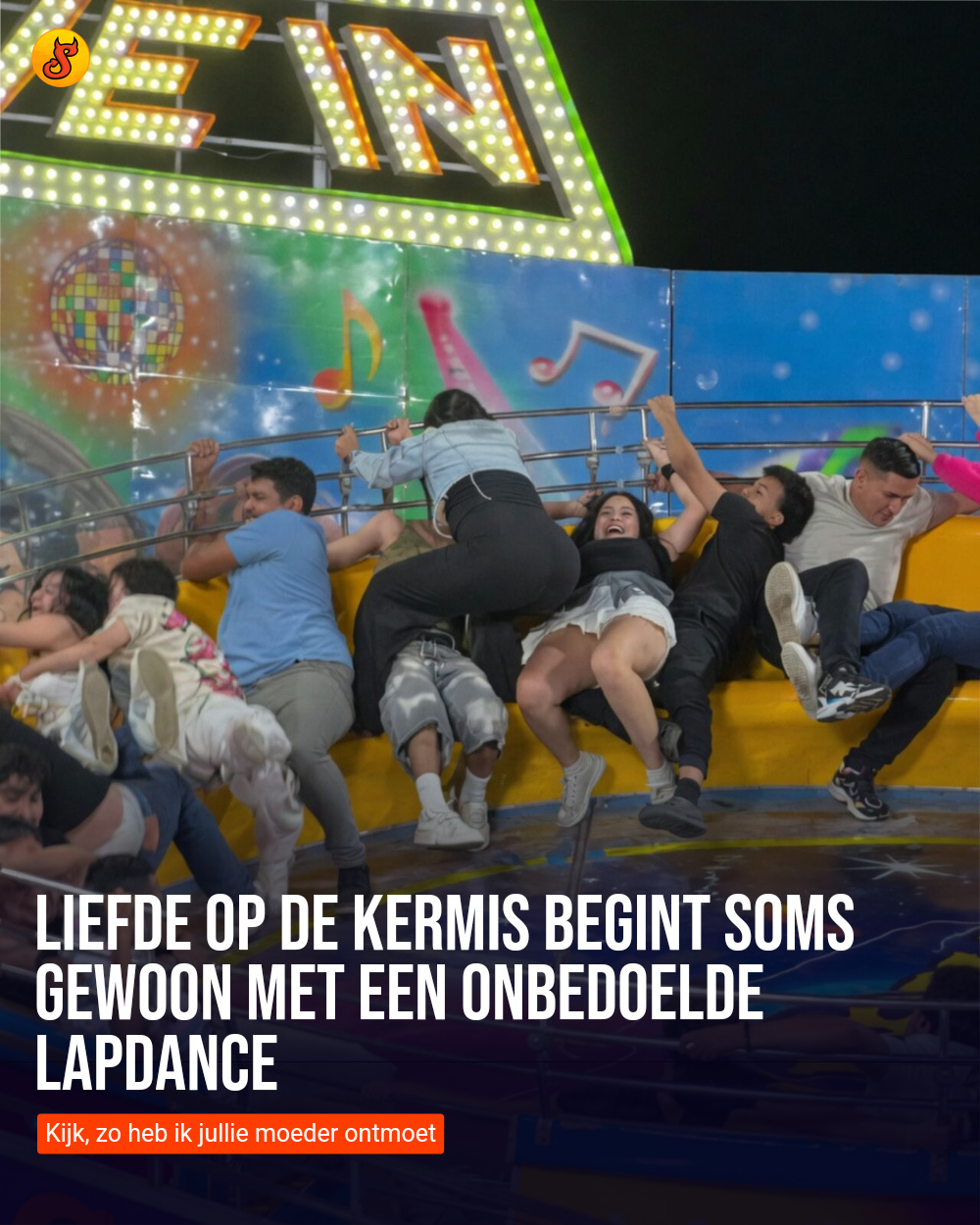 Liefde op de kermis begint soms gewoon met een onbedoelde lapdance
