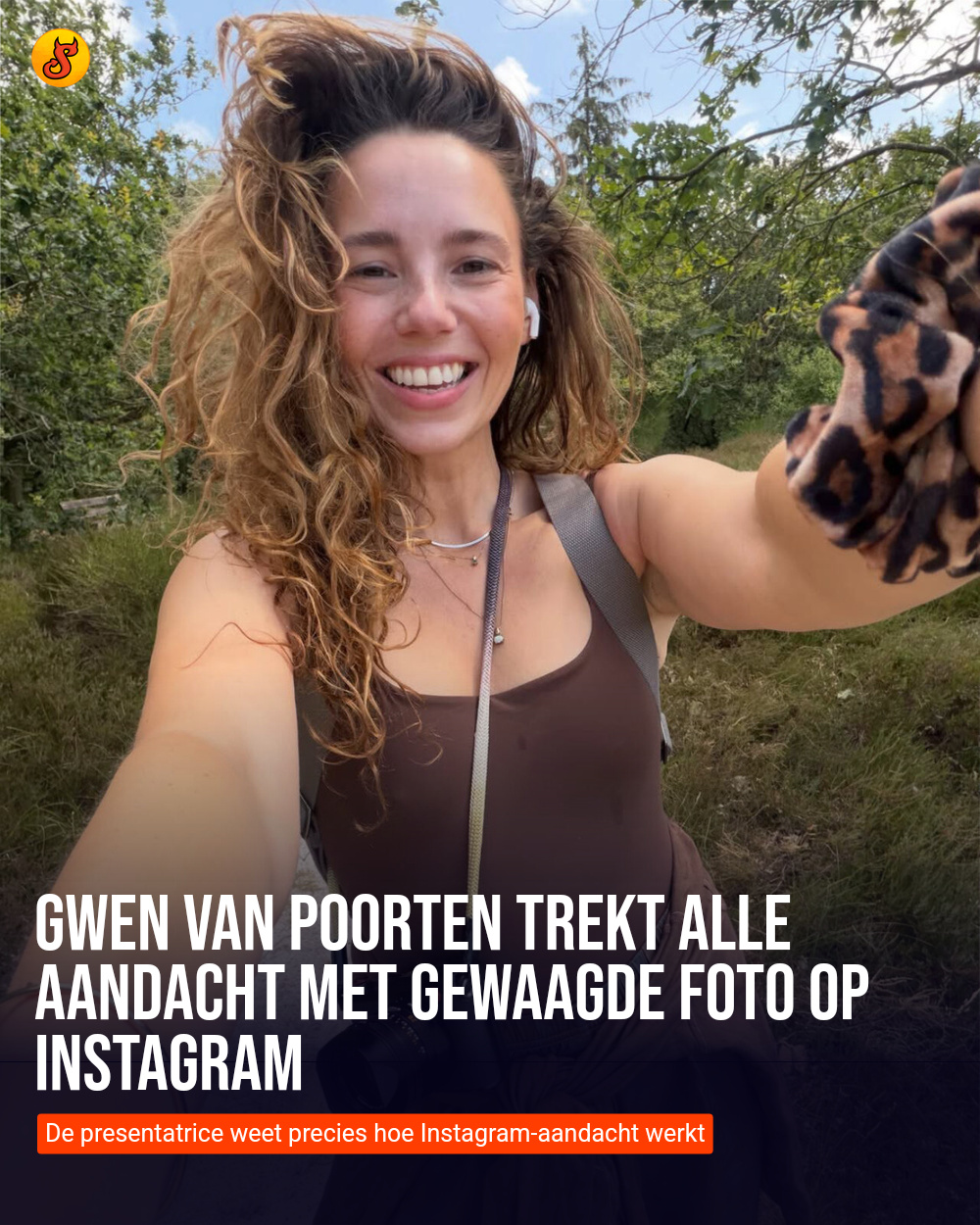 Gwen van Poorten trekt alle aandacht met gewaagde foto op Instagram