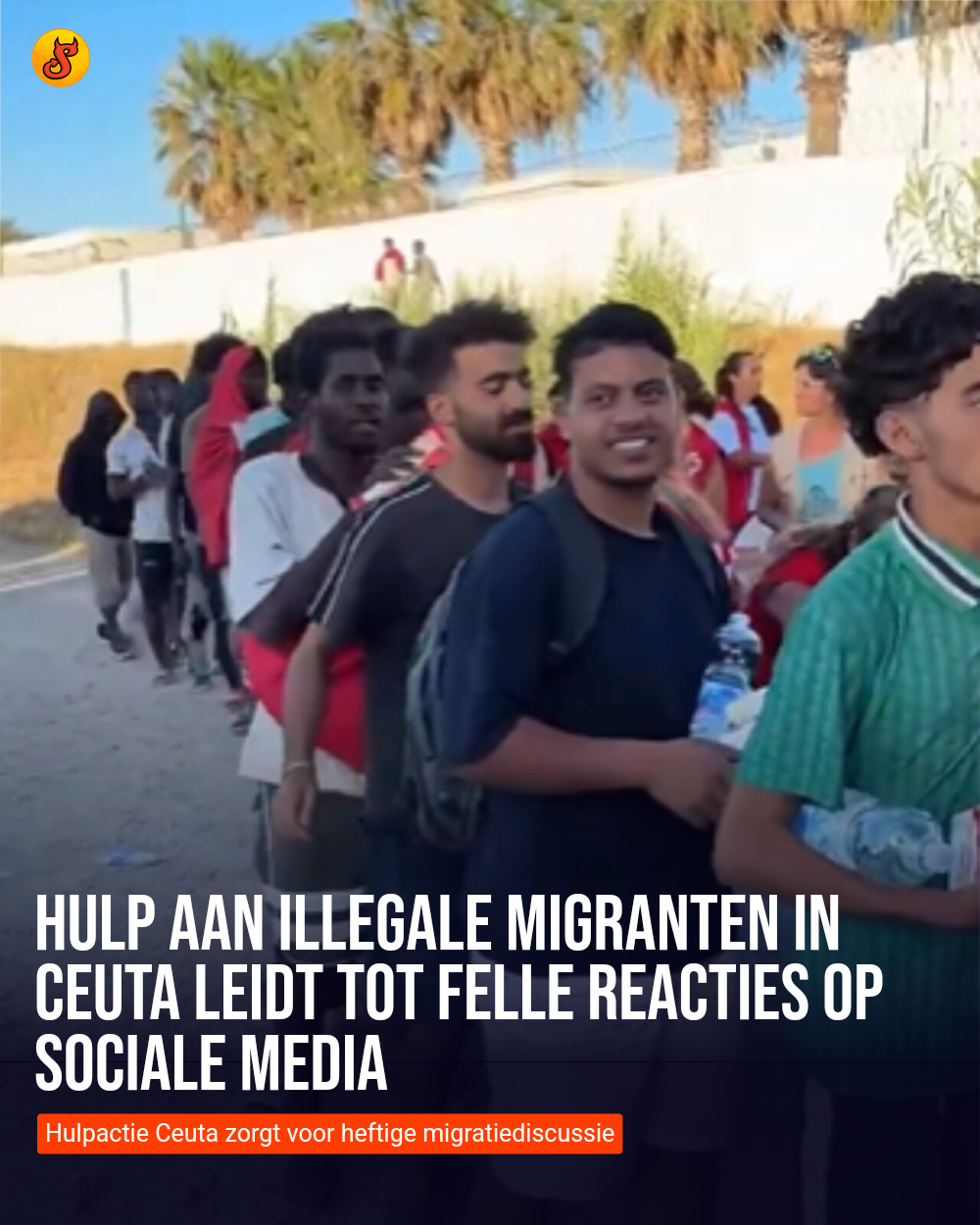 Hulp aan illegale migranten in Ceuta leidt tot felle reacties op sociale media