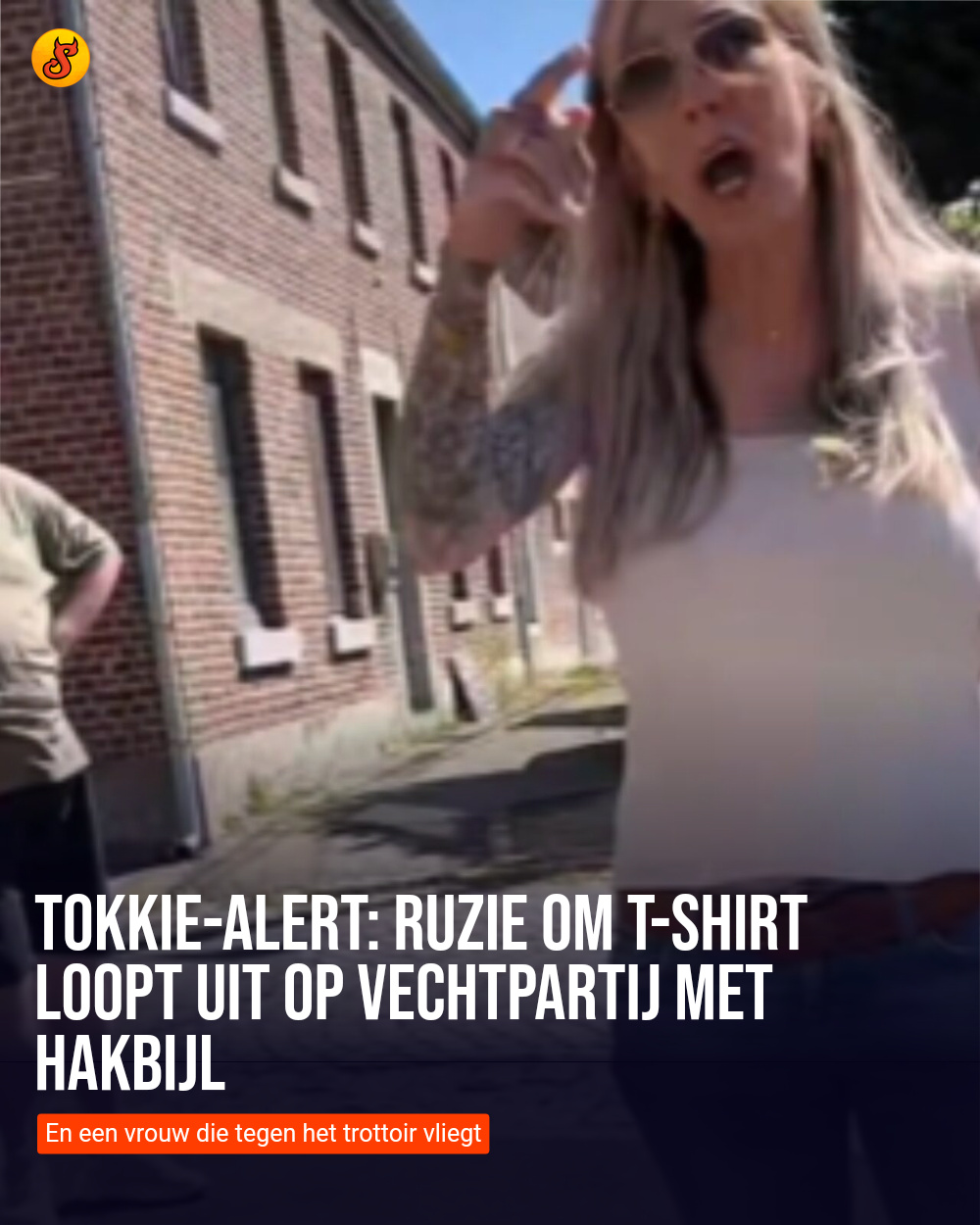Tokkie-alert: Ruzie om T-shirt loopt uit op vechtpartij met hakbijl