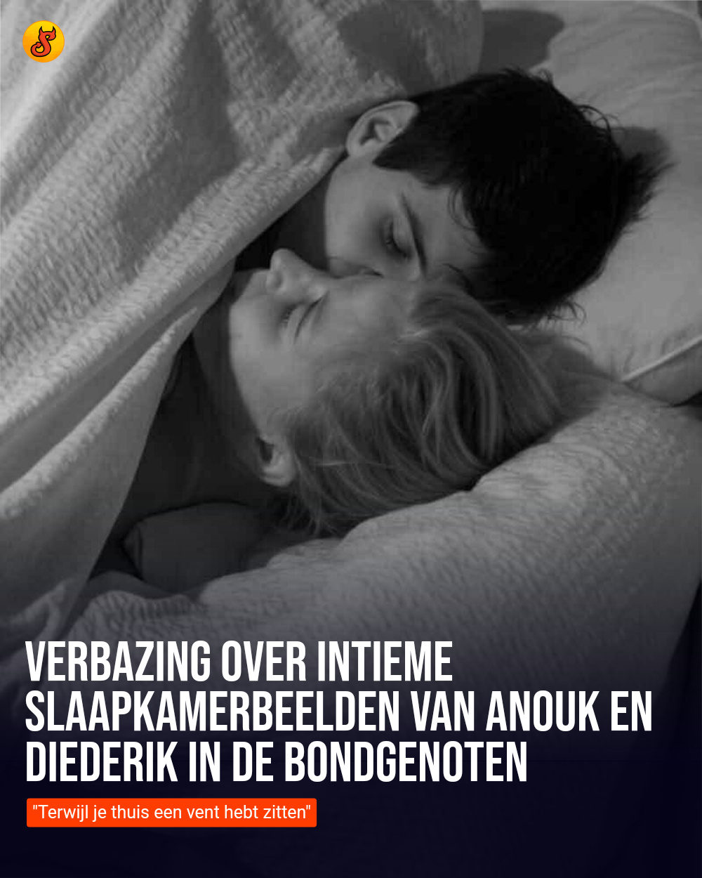 Verbazing over intieme slaapkamerbeelden van Anouk en Diederik in De Bondgenoten