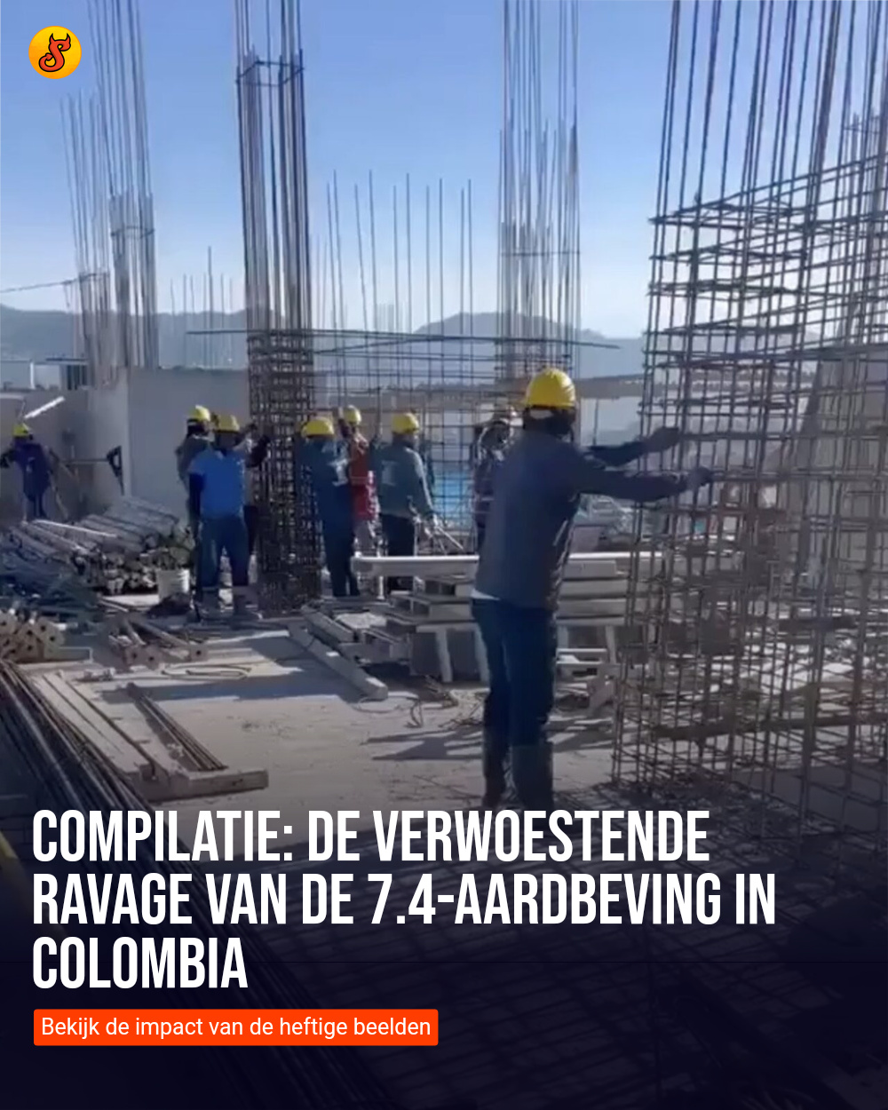 Compilatie: De verwoestende ravage van de 7.4-aardbeving in Colombia