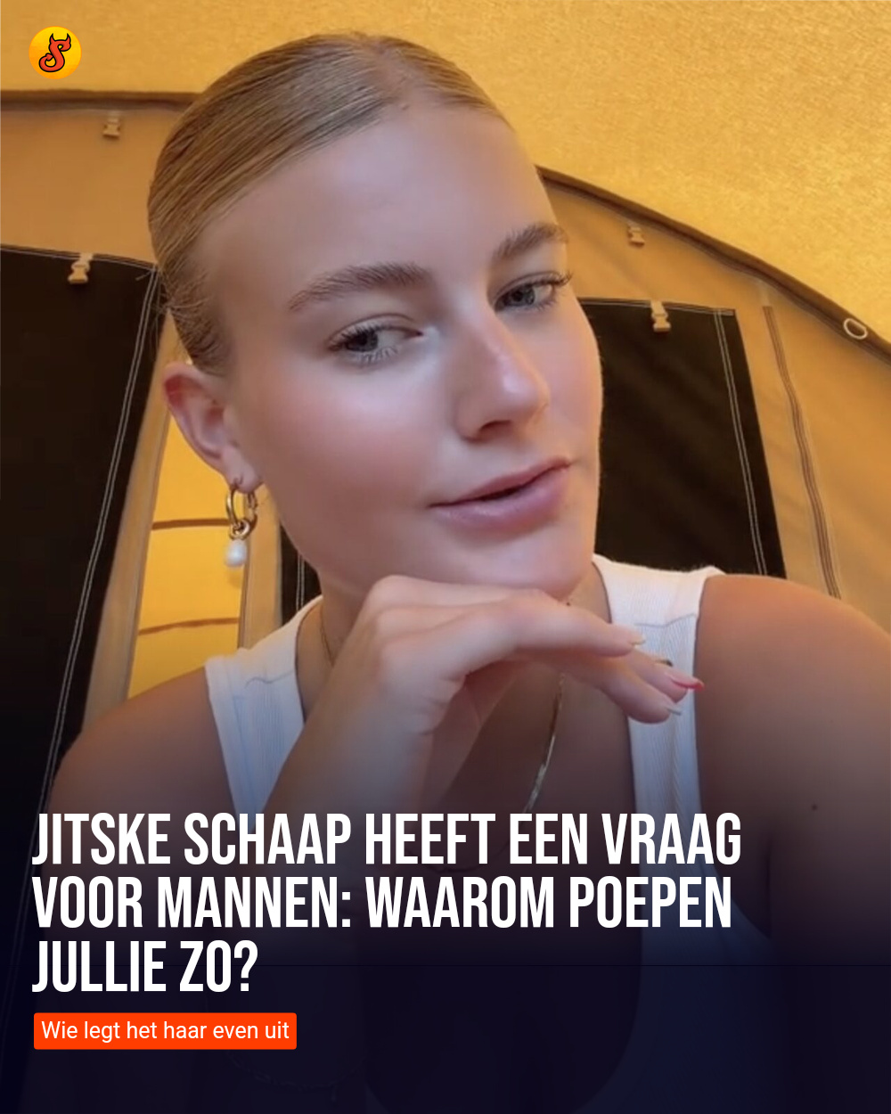 Jitske Schaap heeft een vraag voor mannen: waarom poepen jullie zo?
