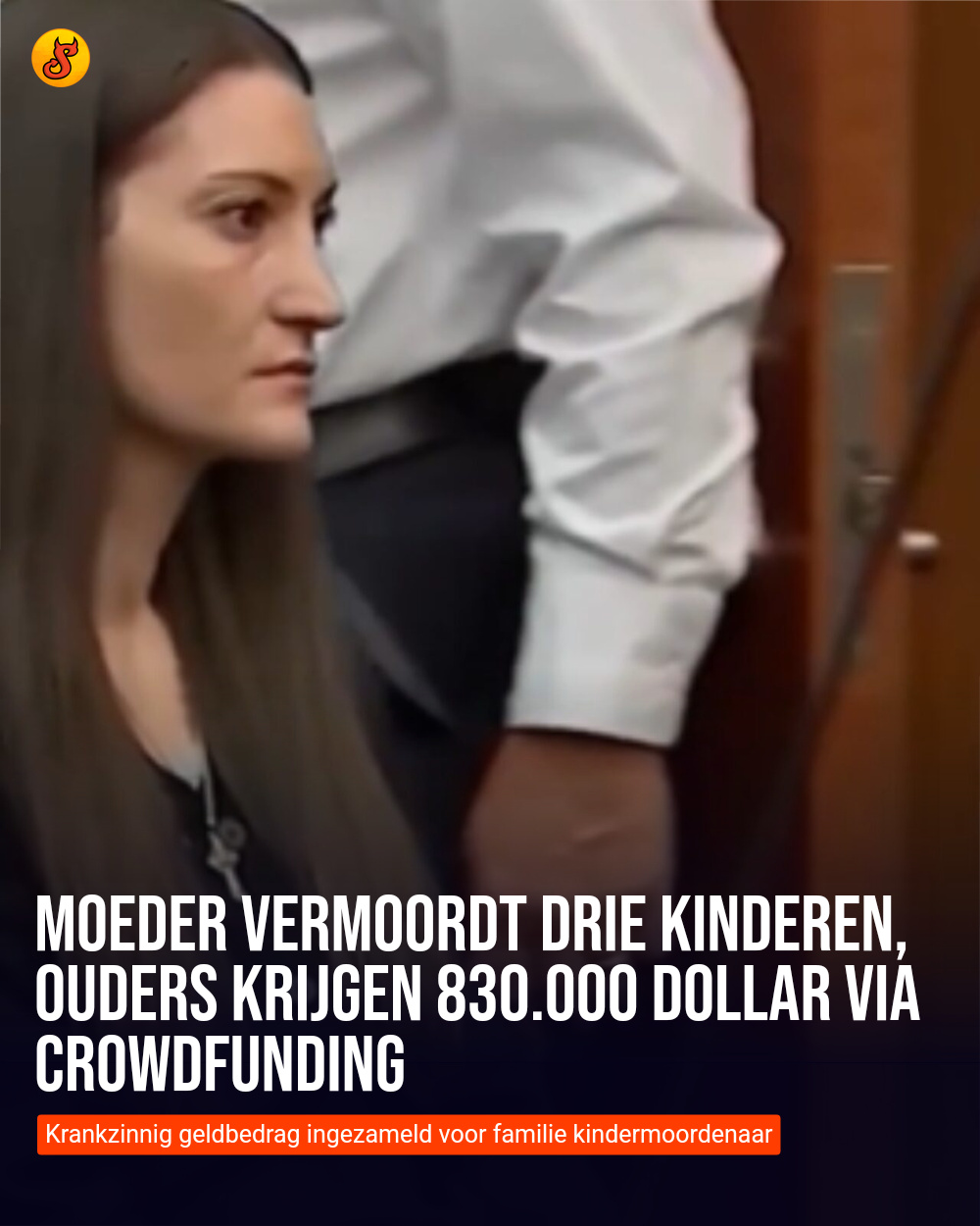 Moeder vermoordt drie kinderen, ouders krijgen 830.000 dollar via crowdfunding