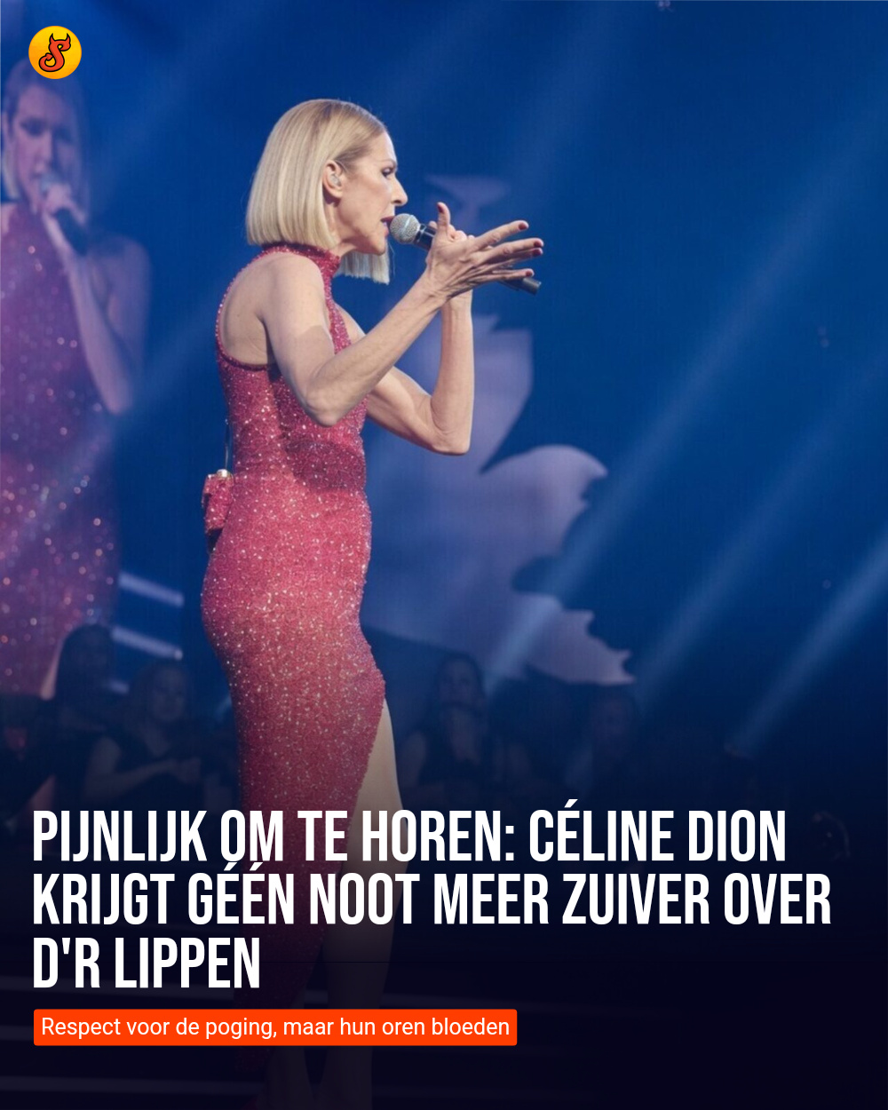 Pijnlijk om te horen: Céline Dion krijgt géén noot meer zuiver over d'r lippen