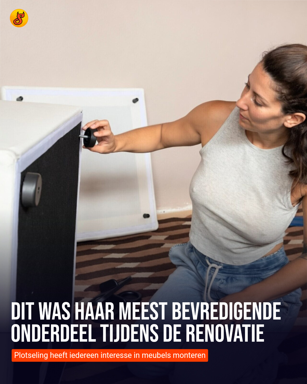 Dit was haar meest bevredigende onderdeel tijdens de renovatie