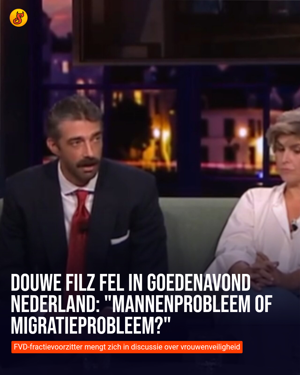 Douwe Filz fel in Goedenavond Nederland: "Mannenprobleem of migratieprobleem?"