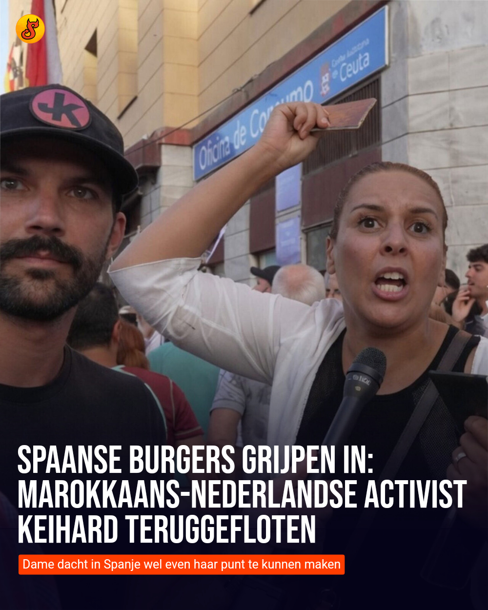 Spaanse burgers grijpen in: Marokkaans-Nederlandse activist keihard teruggefloten