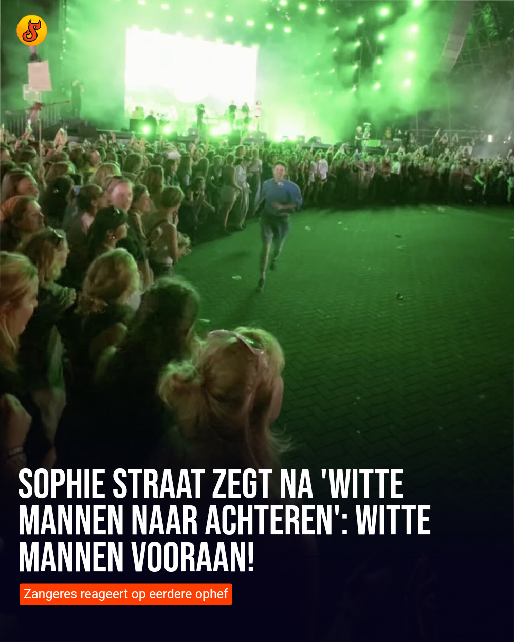 Sophie Straat zegt na 'witte mannen naar achteren': Witte mannen vooraan!