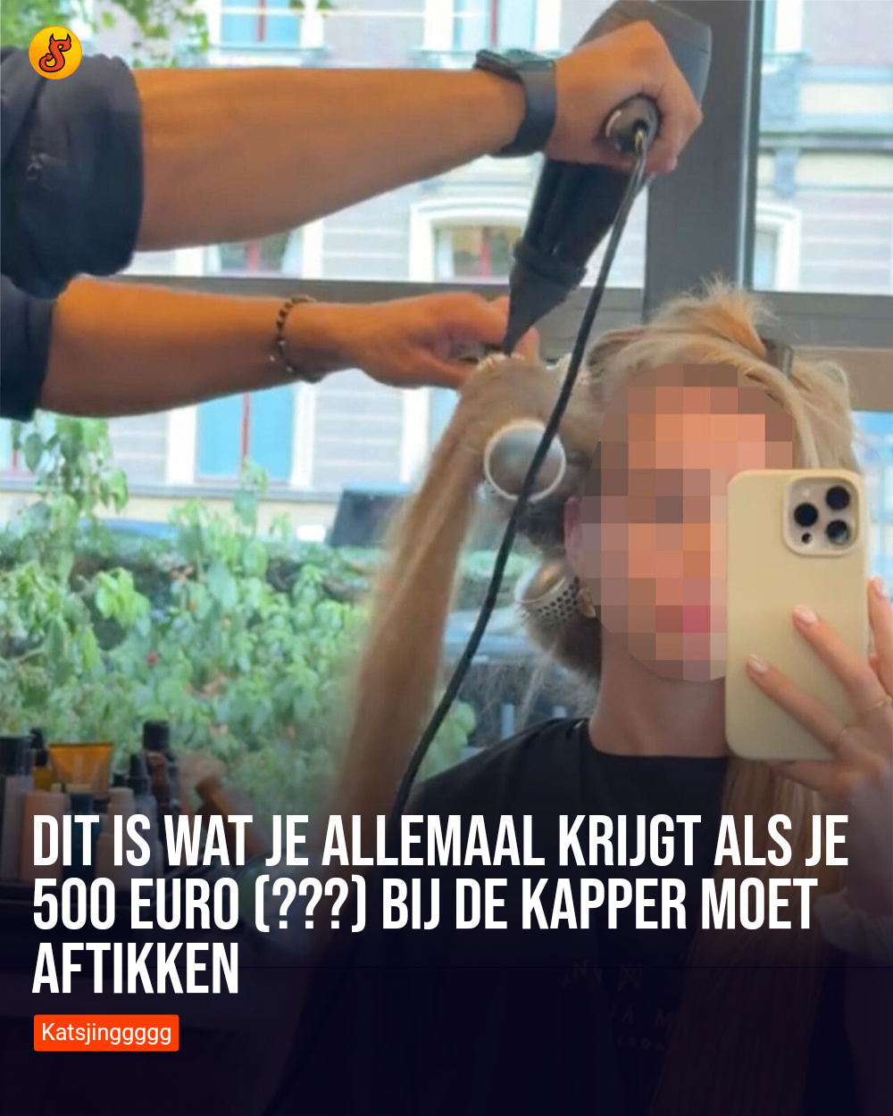 Dit is wat je allemaal krijgt als je 500 euro (???) bij de kapper moet aftikken