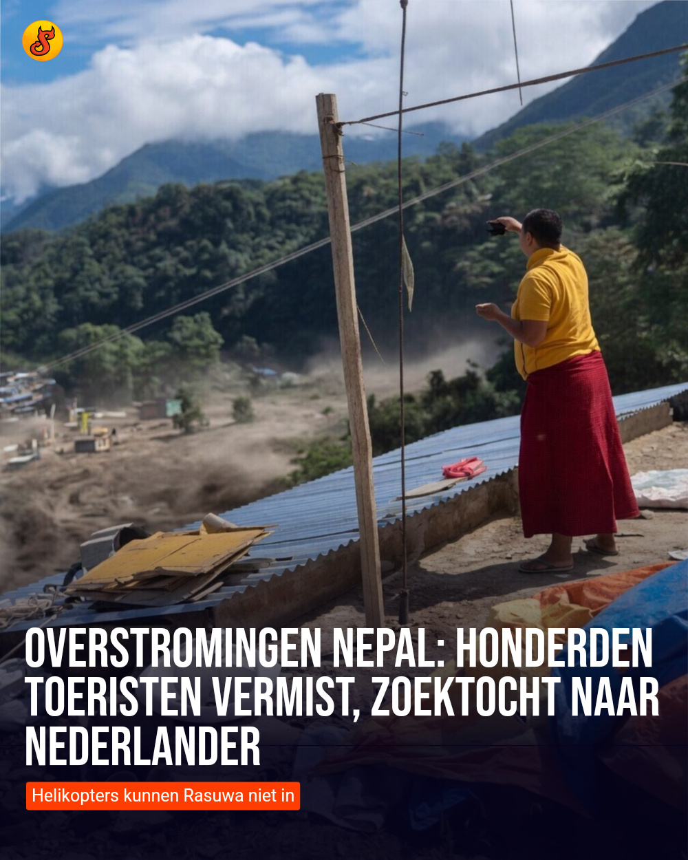Overstromingen Nepal: Honderden toeristen vermist, zoektocht naar Nederlander