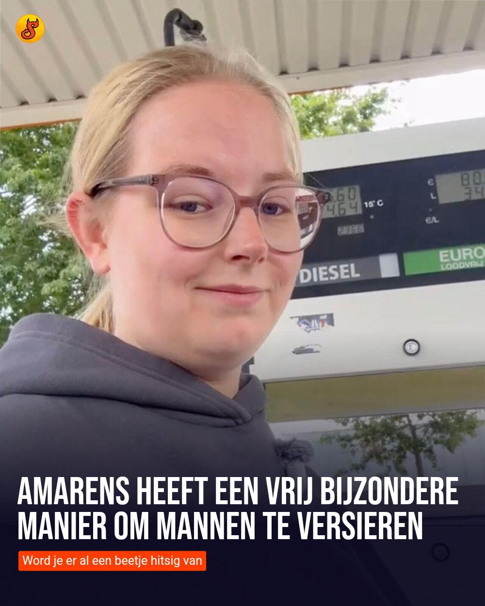 Amarens heeft een vrij bijzondere manier om mannen te versieren