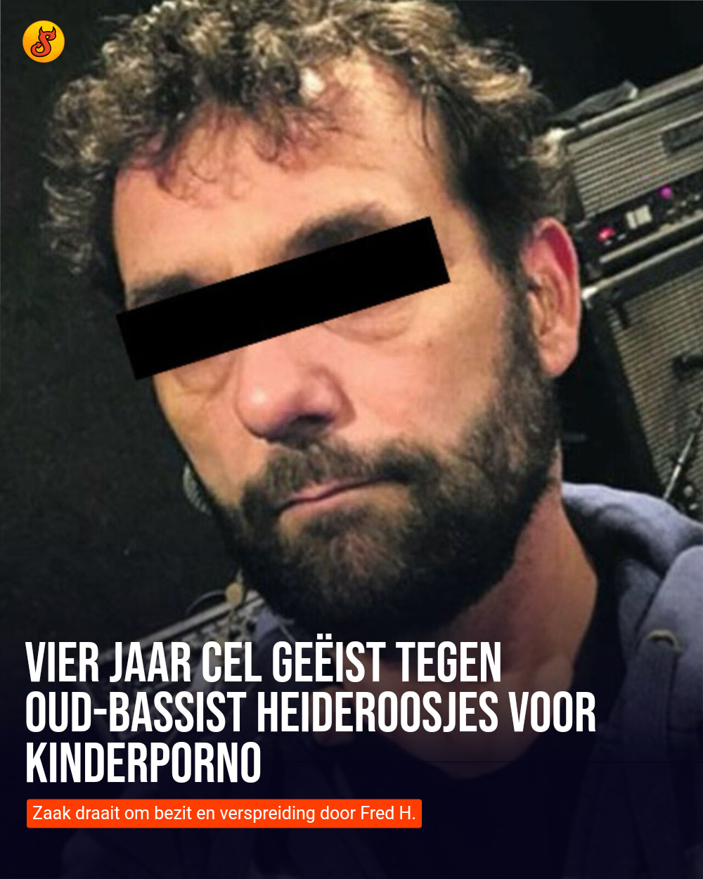 Vier jaar cel geëist tegen oud-bassist Heideroosjes voor kinderporno