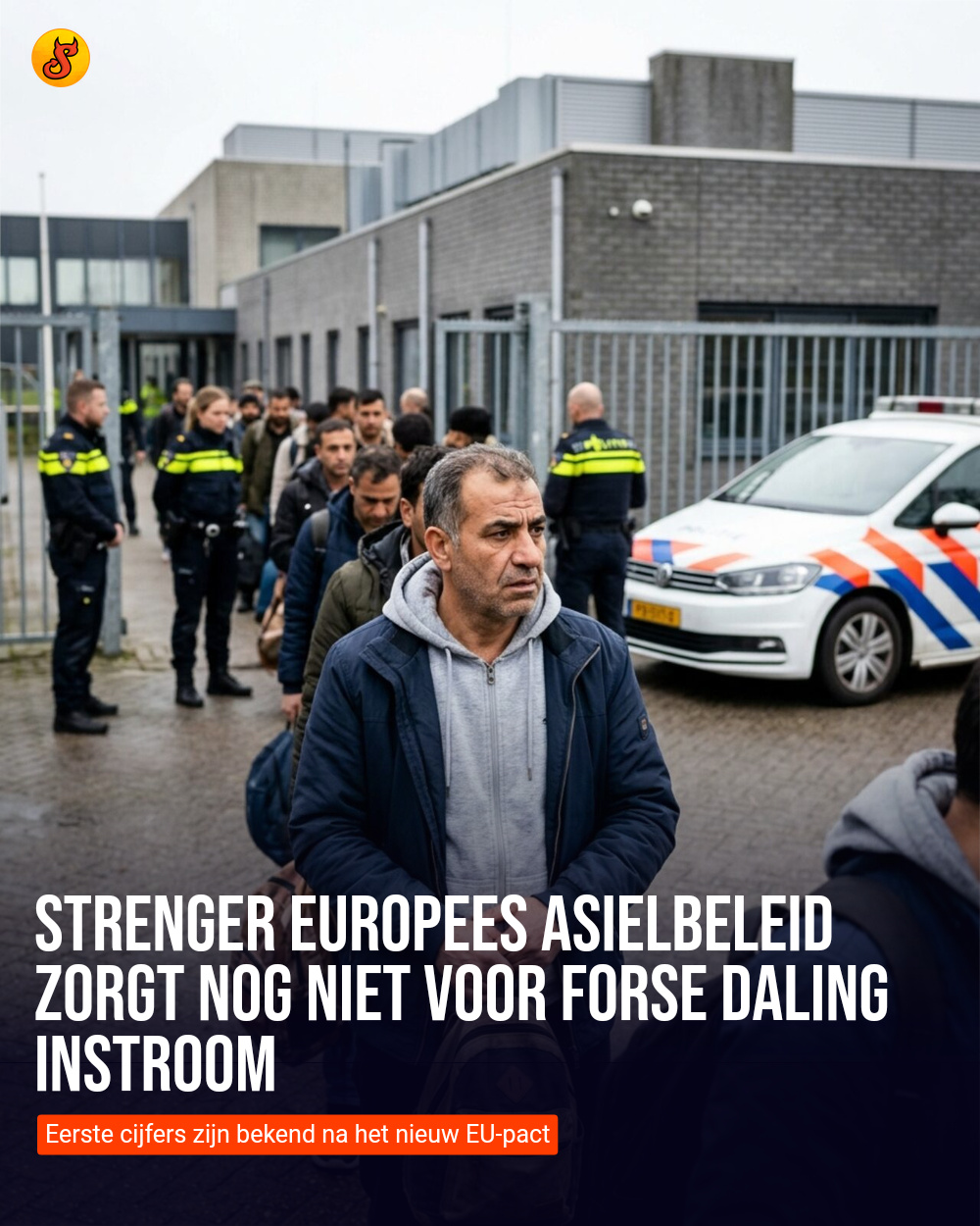 Strenger Europees asielbeleid zorgt nog niet voor forse daling instroom