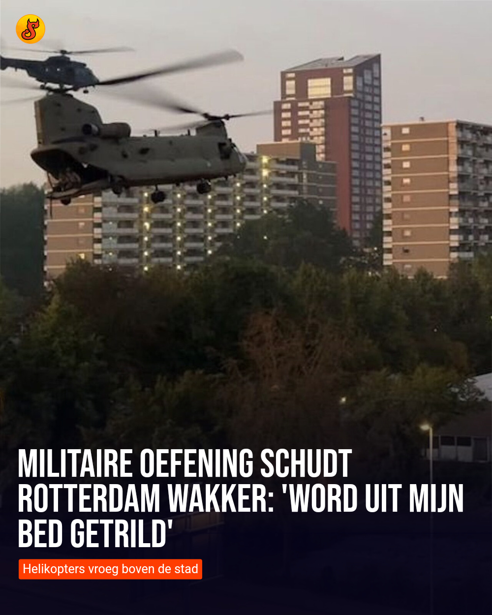 Militaire oefening schudt Rotterdam wakker: 'Word uit mijn bed getrild'