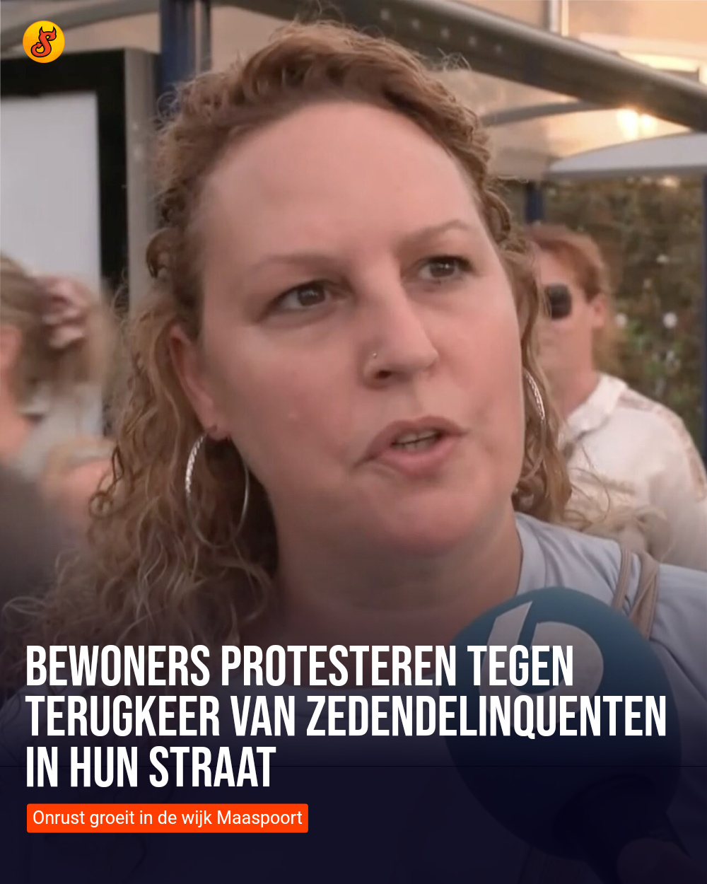 Bewoners protesteren tegen terugkeer van zedendelinquenten in hun straat