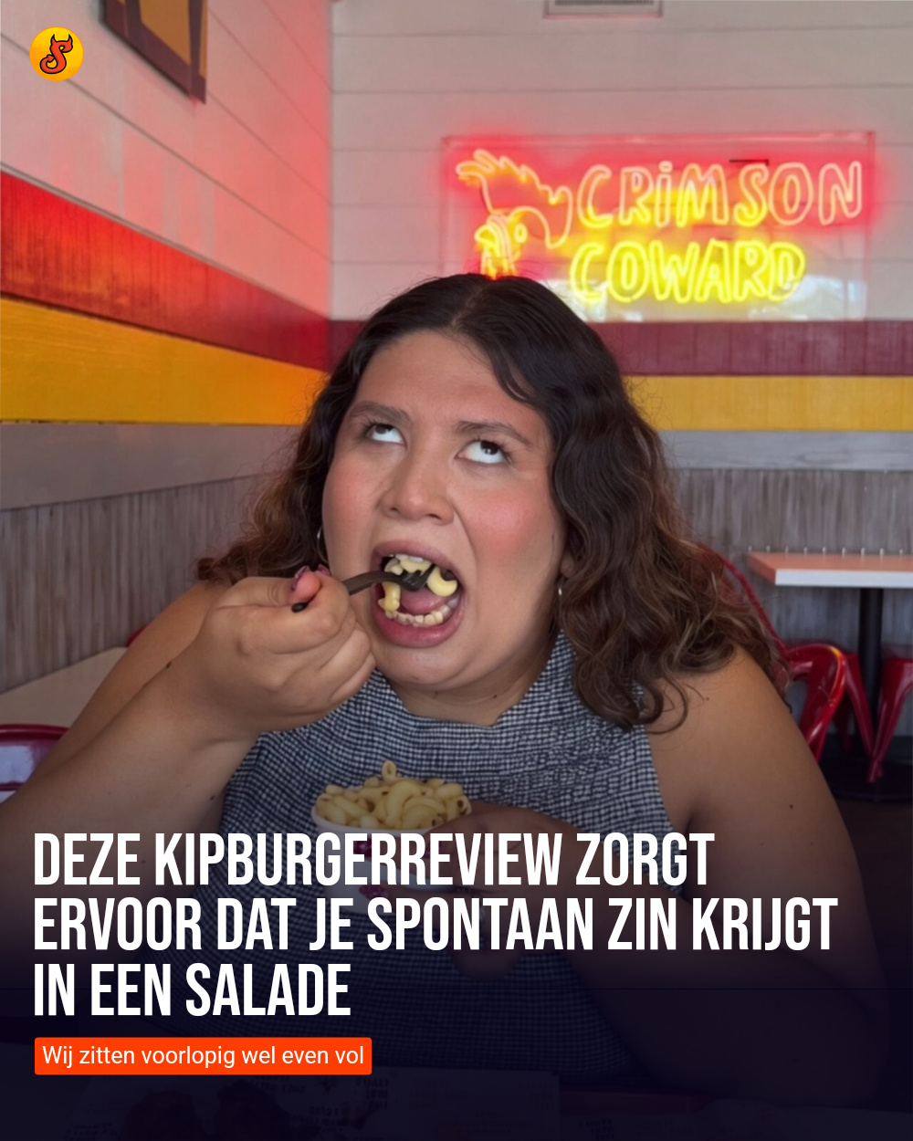 Deze kipburgerreview zorgt ervoor dat je spontaan zin krijgt in een salade