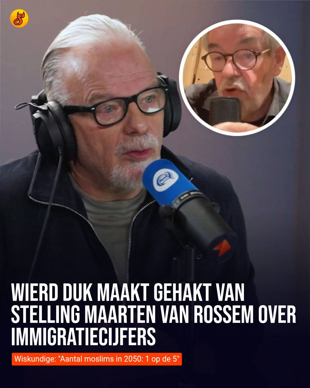 Wierd Duk maakt gehakt van stelling Maarten van Rossem over immigratiecijfers