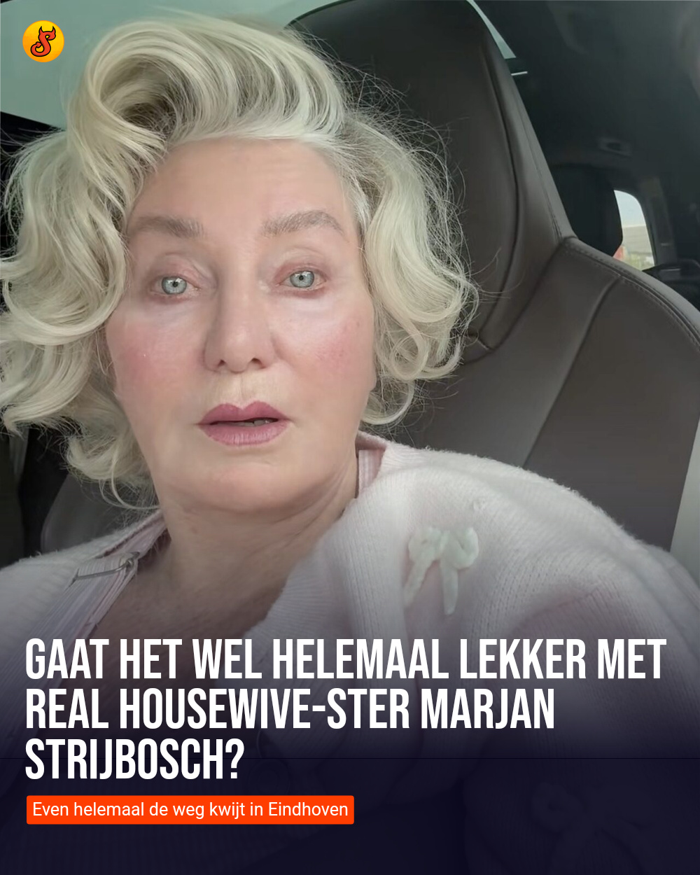 Gaat het wel helemaal lekker met Real Housewive-ster Marjan Strijbosch?