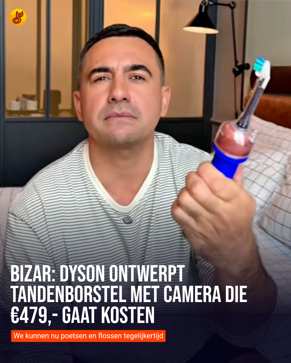 Bizar: Dyson ontwerpt AI-tandenborstel met camera die €479,- gaat kosten