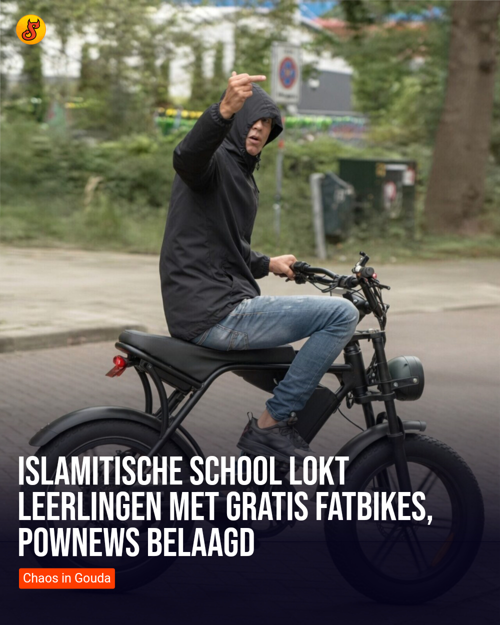 Islamitische school lokt leerlingen met gratis fatbikes, Pownews belaagd