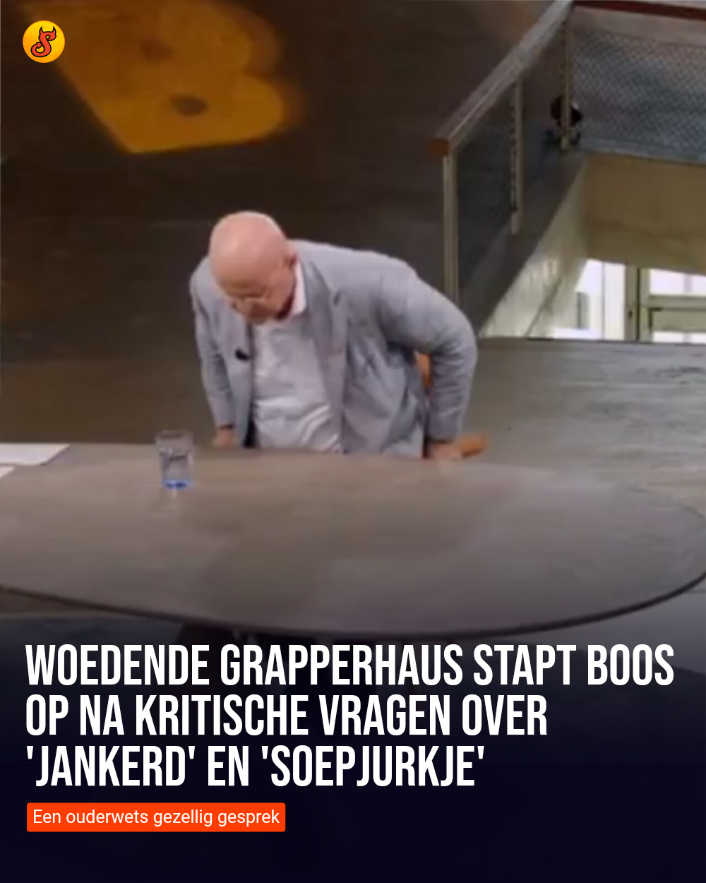 Woedende Grapperhaus stapt boos op na kritische vragen over 'jankerd' en 'soepjurkje'