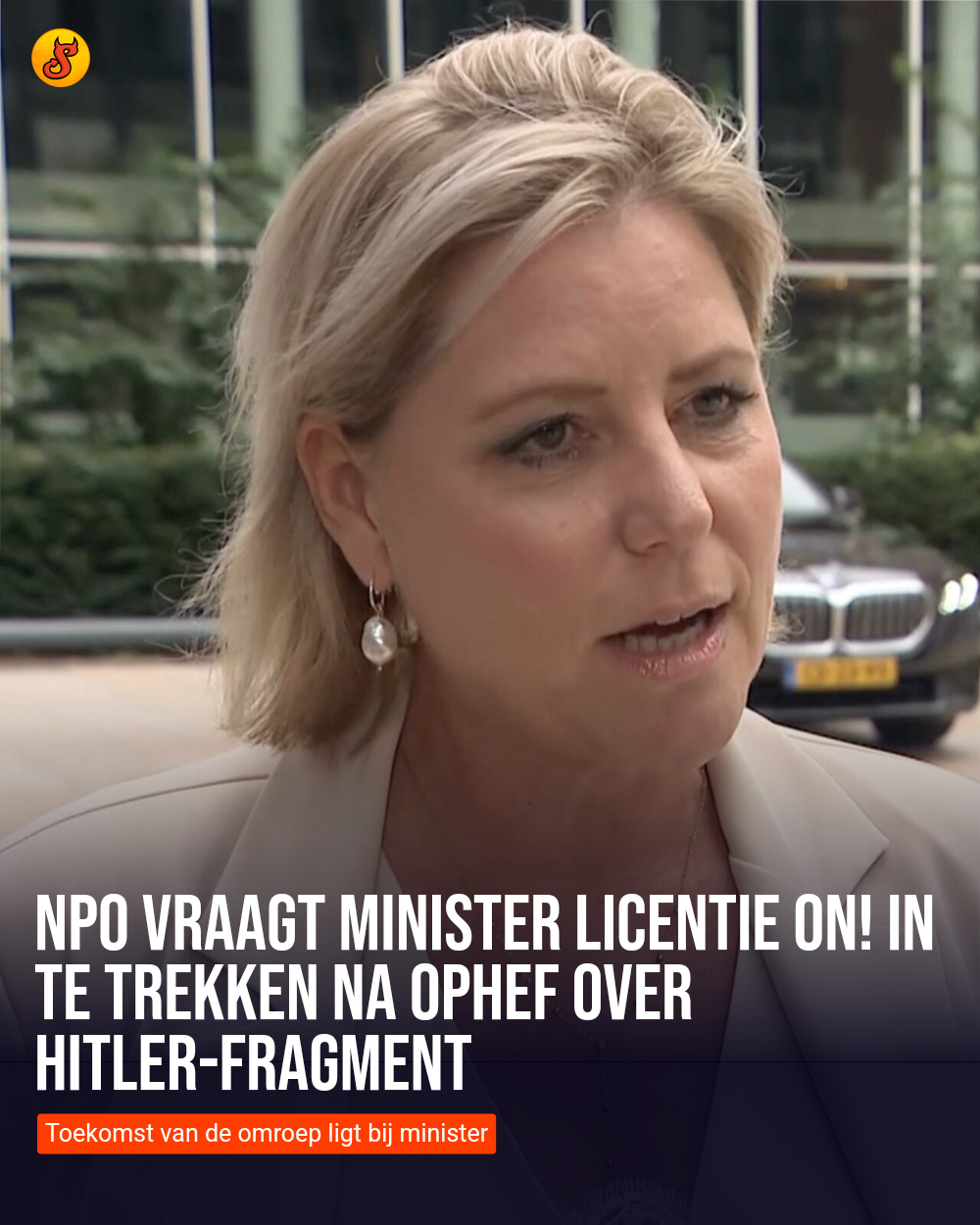 NPO vraagt minister licentie ON! in te trekken na ophef over Hitler-fragment
