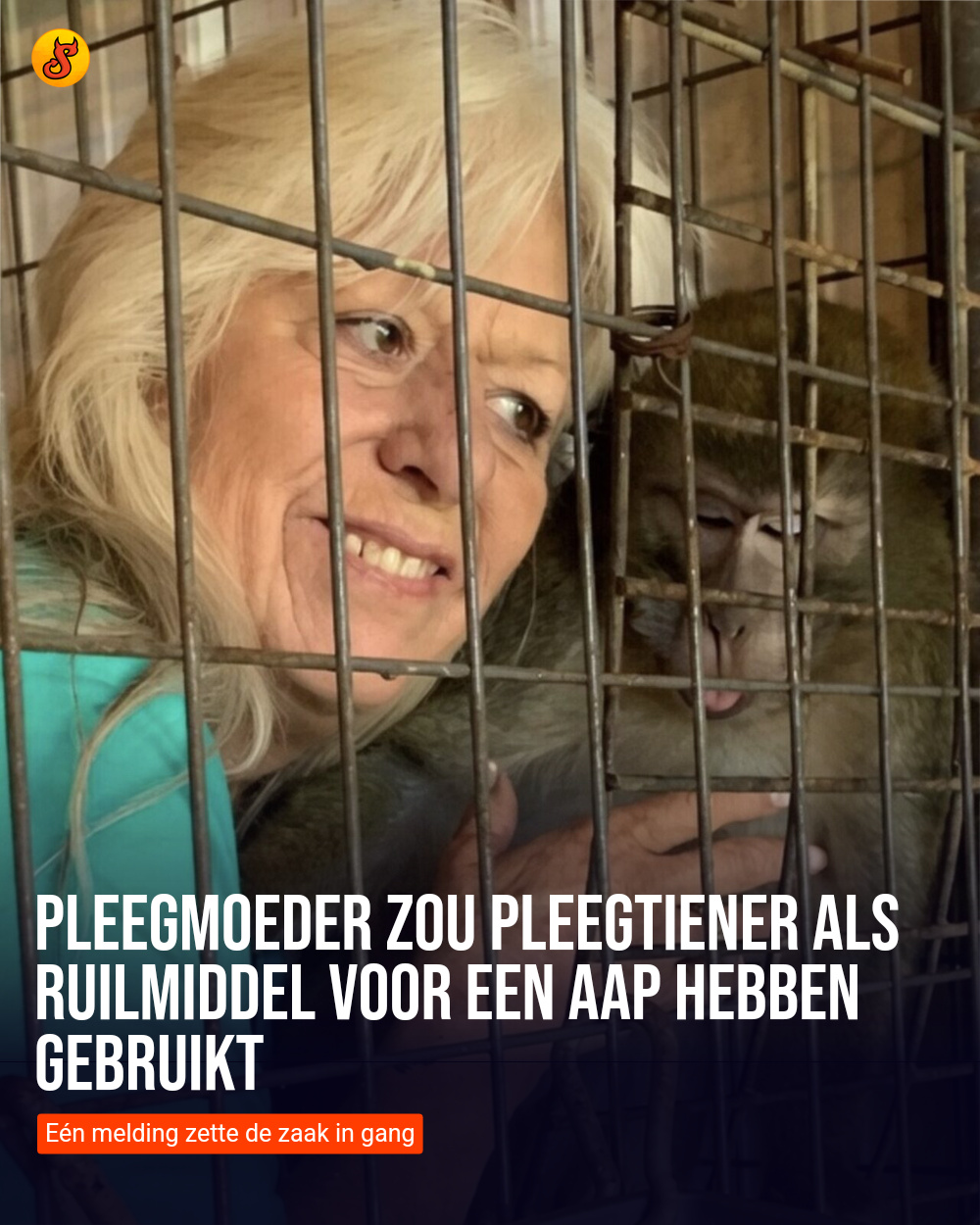 Pleegmoeder zou pleegtiener als ruilmiddel voor een aap hebben gebruikt
