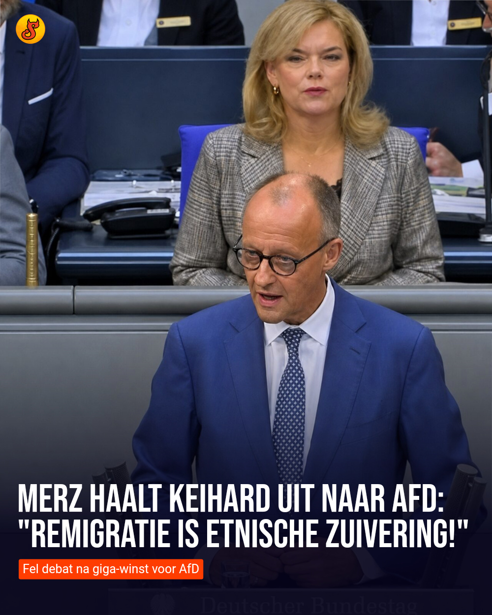 Merz haalt keihard uit naar AfD: "Remigratie is etnische zuivering!"