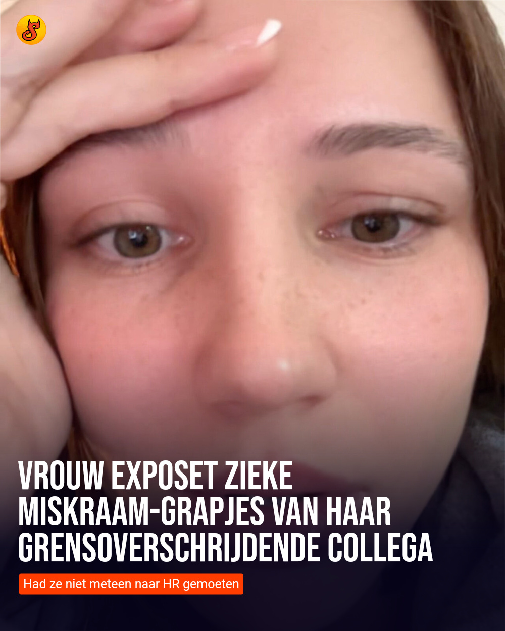 Vrouw exposet zieke miskraam-grapjes van haar grensoverschrijdende collega