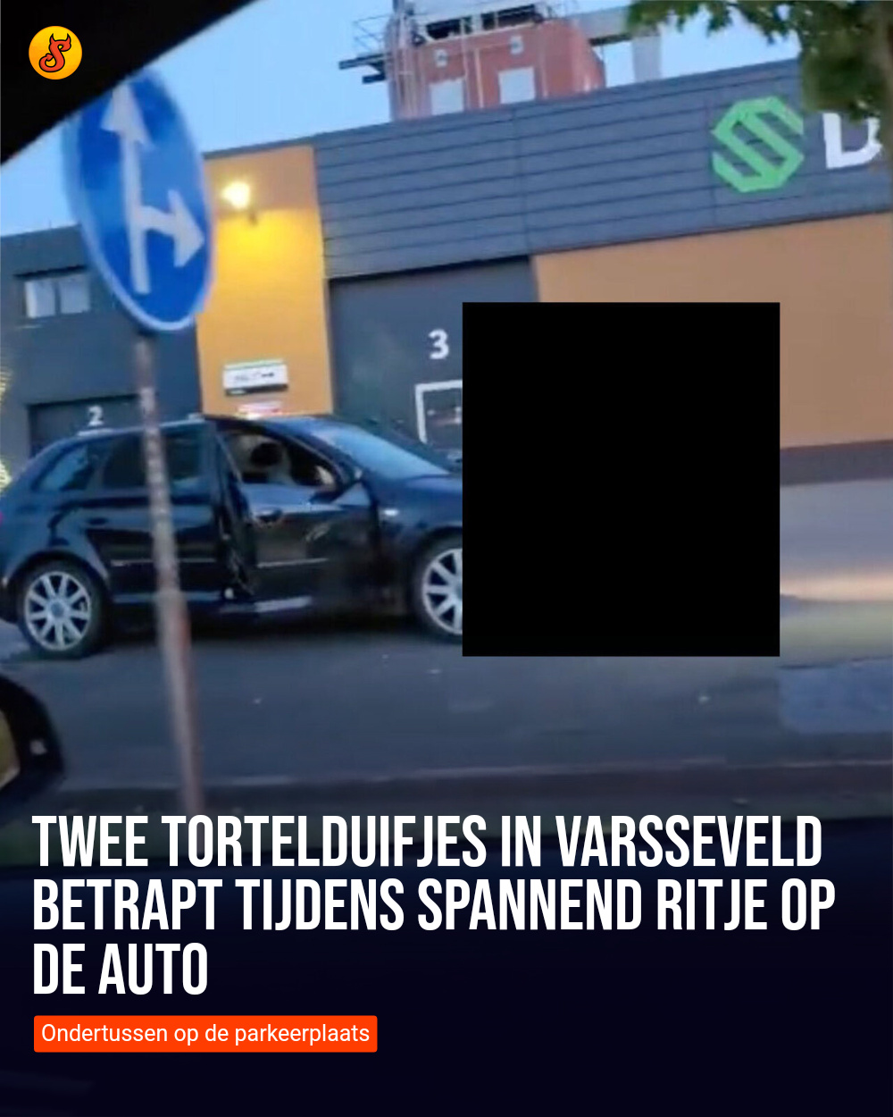 Twee tortelduifjes in Varsseveld betrapt tijdens spannend ritje OP de auto