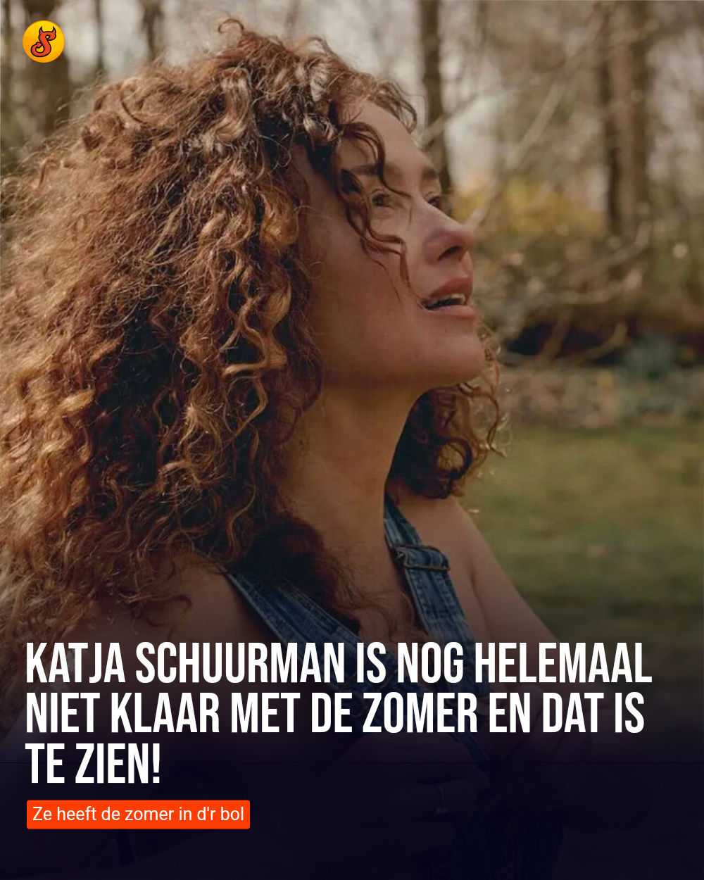 Katja Schuurman is nog helemaal niet klaar met de zomer en dat is te zien!