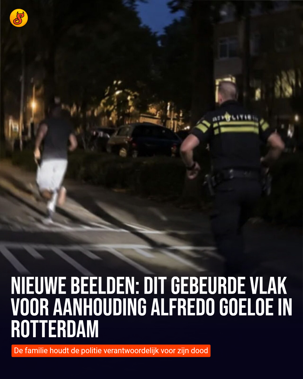 Nieuwe beelden: Dit gebeurde vlak voor aanhouding Alfredo Goeloe in Rotterdam