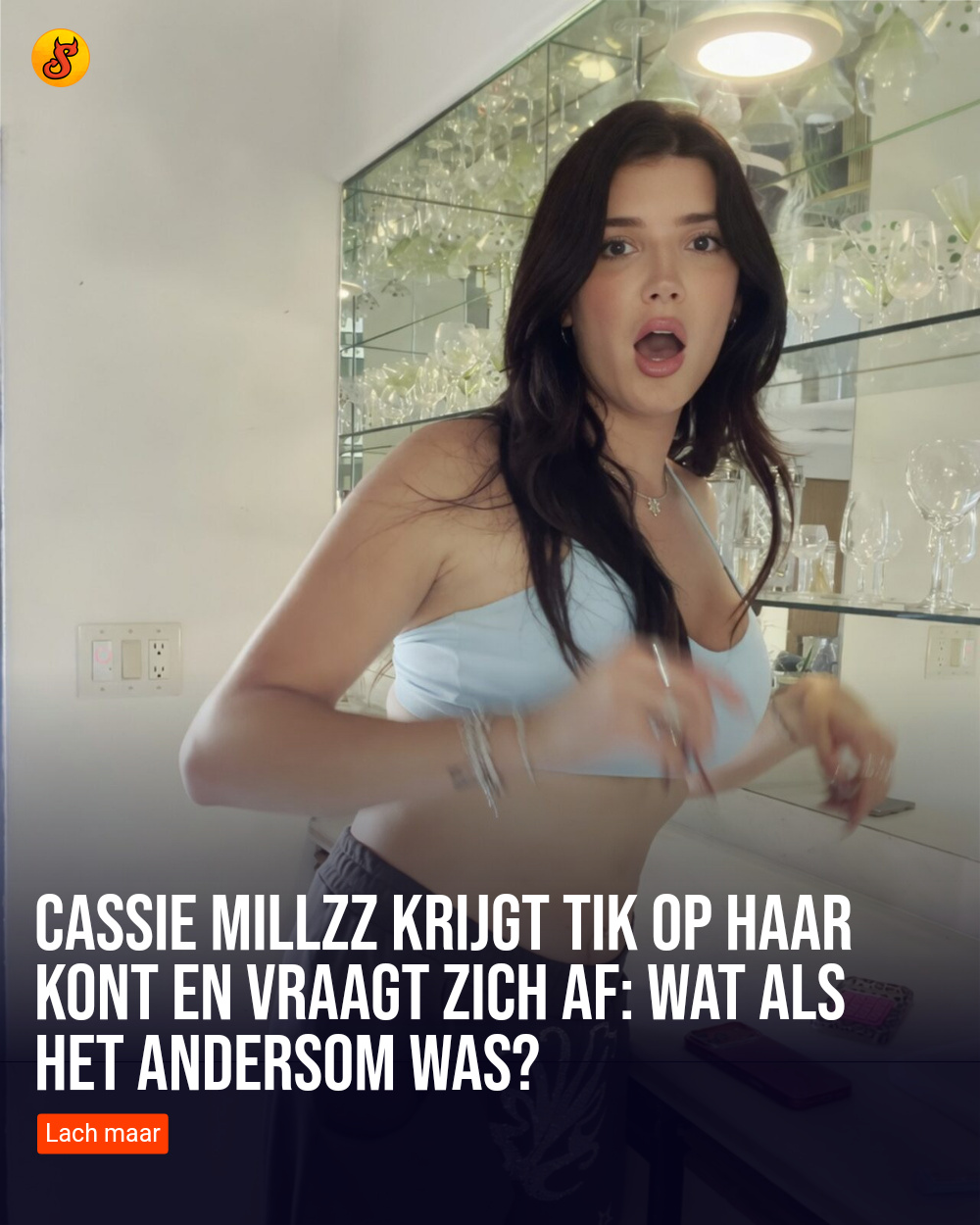 Cassie Millzz krijgt tik op haar kont en vraagt zich af: wat als het andersom was?