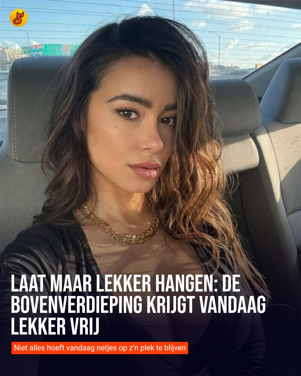 Laat maar lekker hangen: de bovenverdieping krijgt vandaag lekker vrij