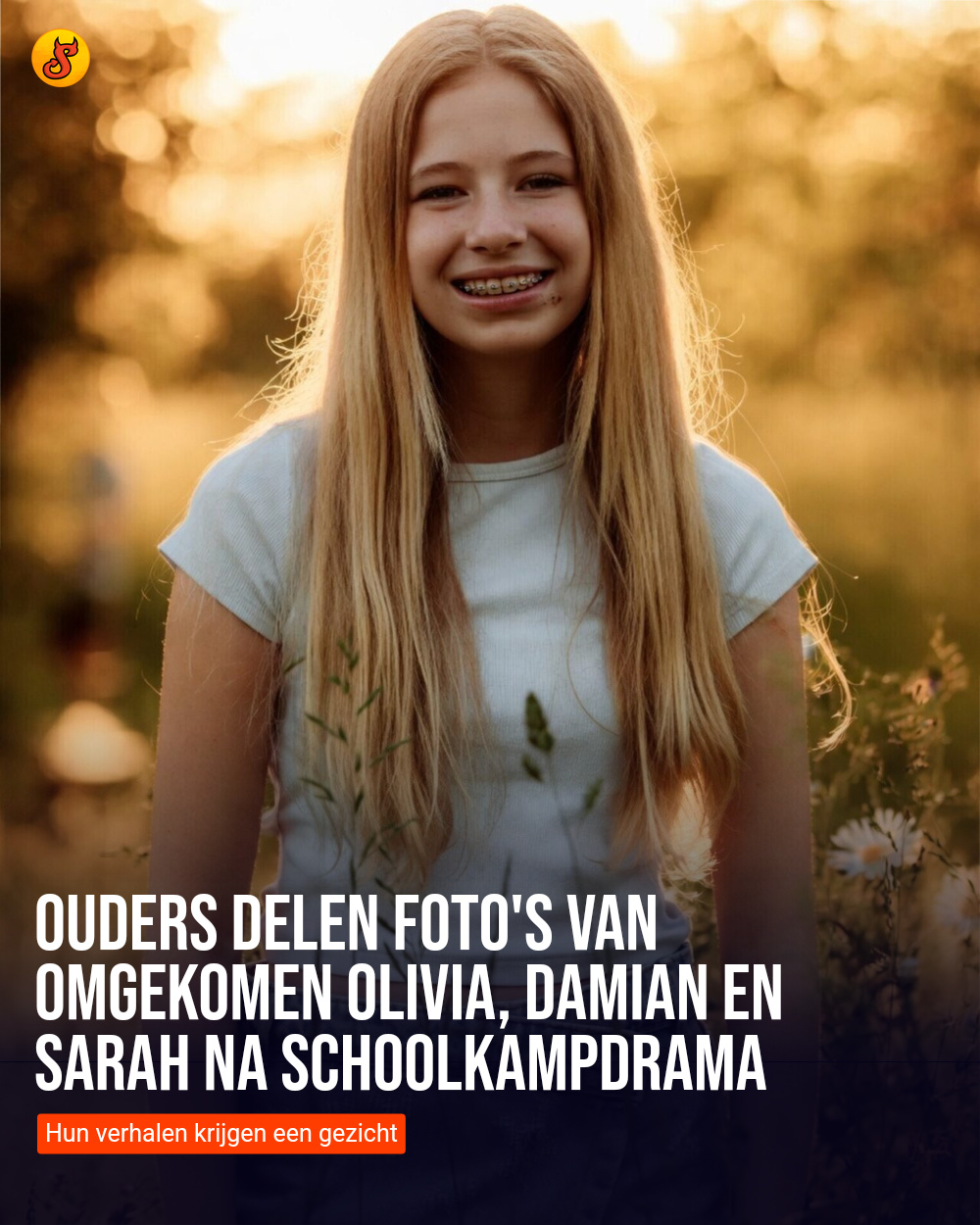 Ouders delen foto's van omgekomen Olivia, Damian en Sarah na schoolkampdrama