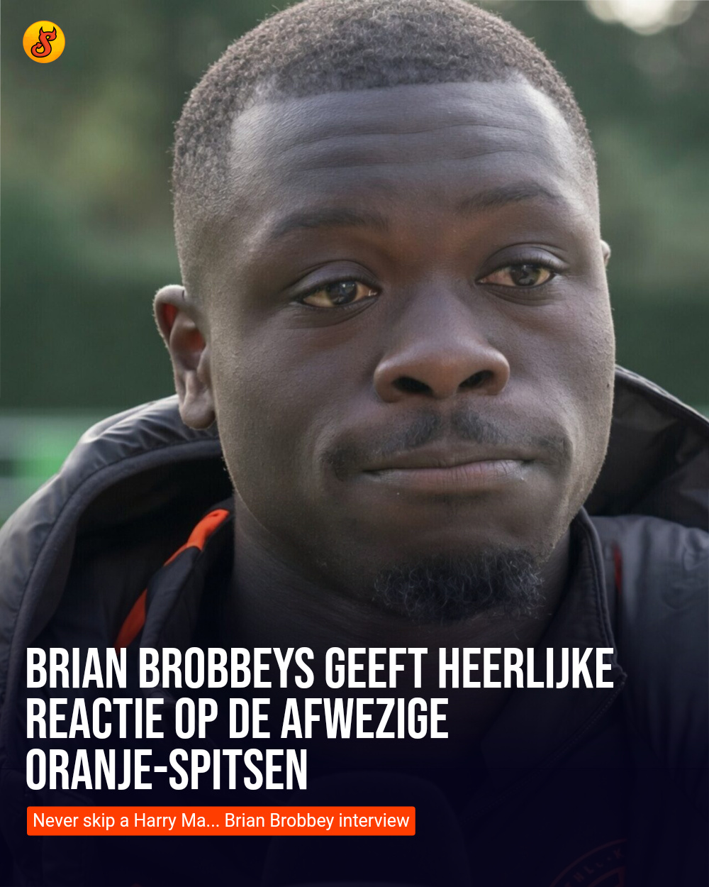 Brian Brobbeys geeft heerlijke reactie op de afwezige Oranje-spitsen