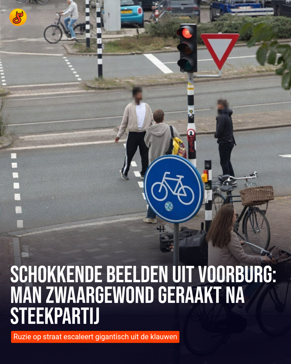 Schokkende beelden uit Voorburg: man zwaargewond geraakt na steekpartij