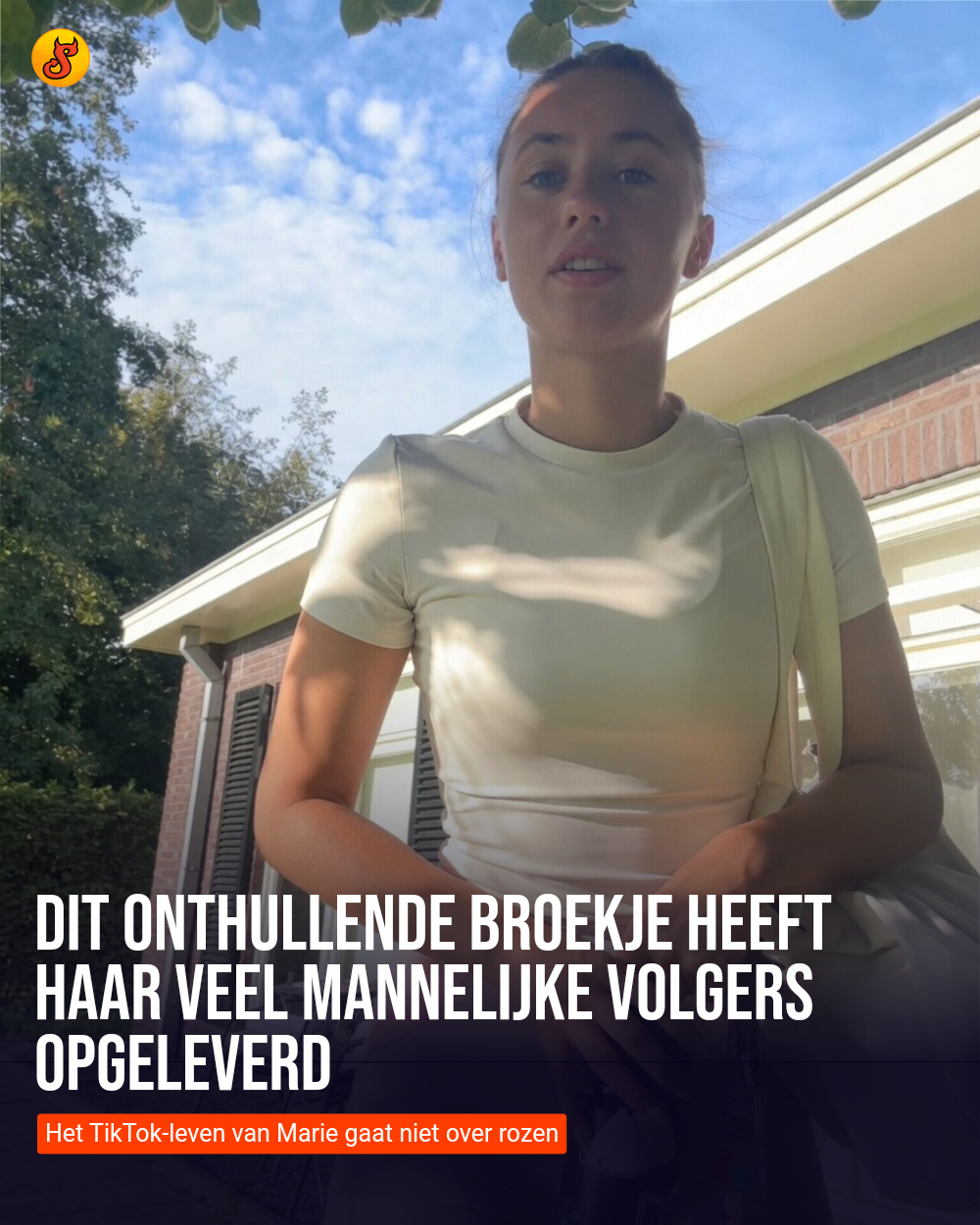 Dit onthullende broekje heeft haar veel mannelijke volgers opgeleverd