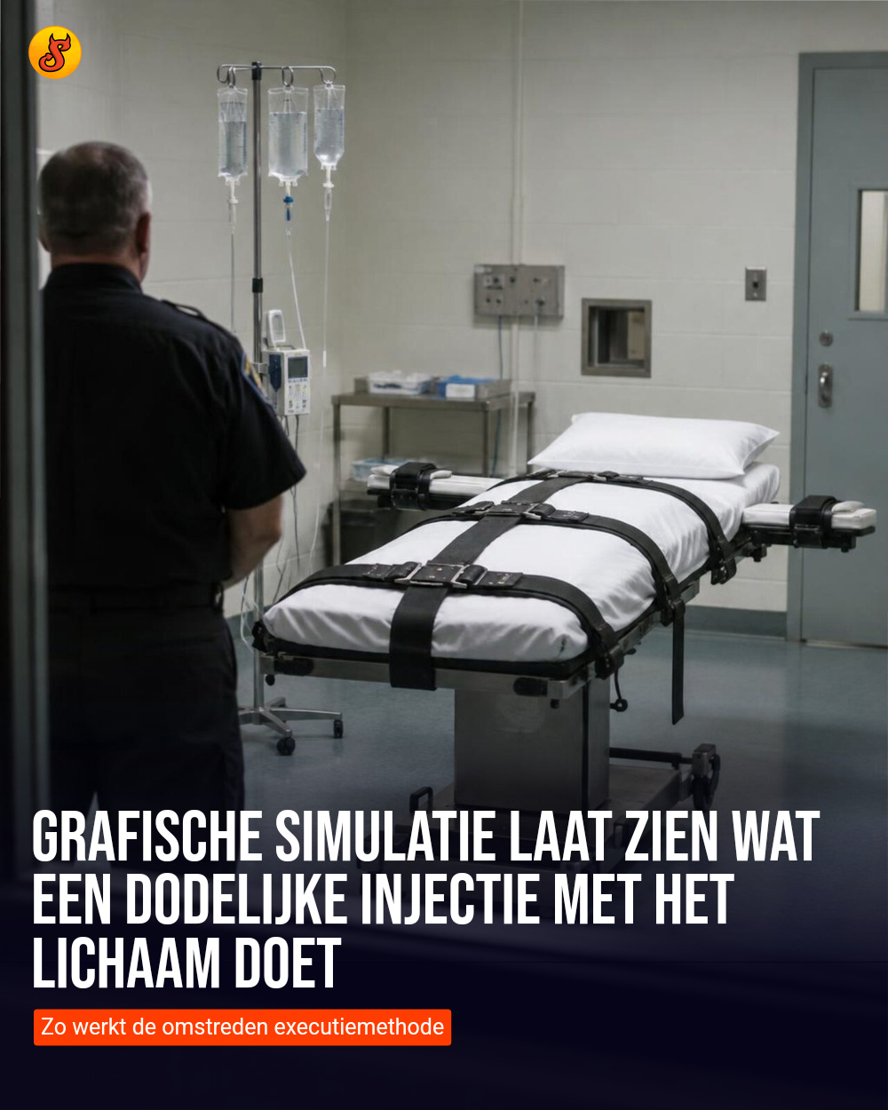Grafische simulatie laat zien wat een dodelijke injectie met het lichaam doet