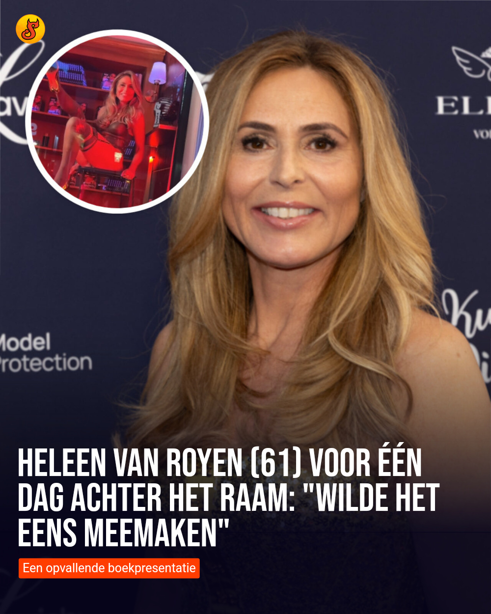 Heleen van Royen (61) voor één dag achter het raam: "Wilde het eens meemaken"