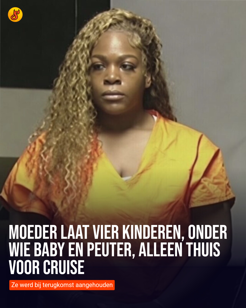 Moeder laat vier kinderen, onder wie baby en peuter, alleen thuis voor cruise
