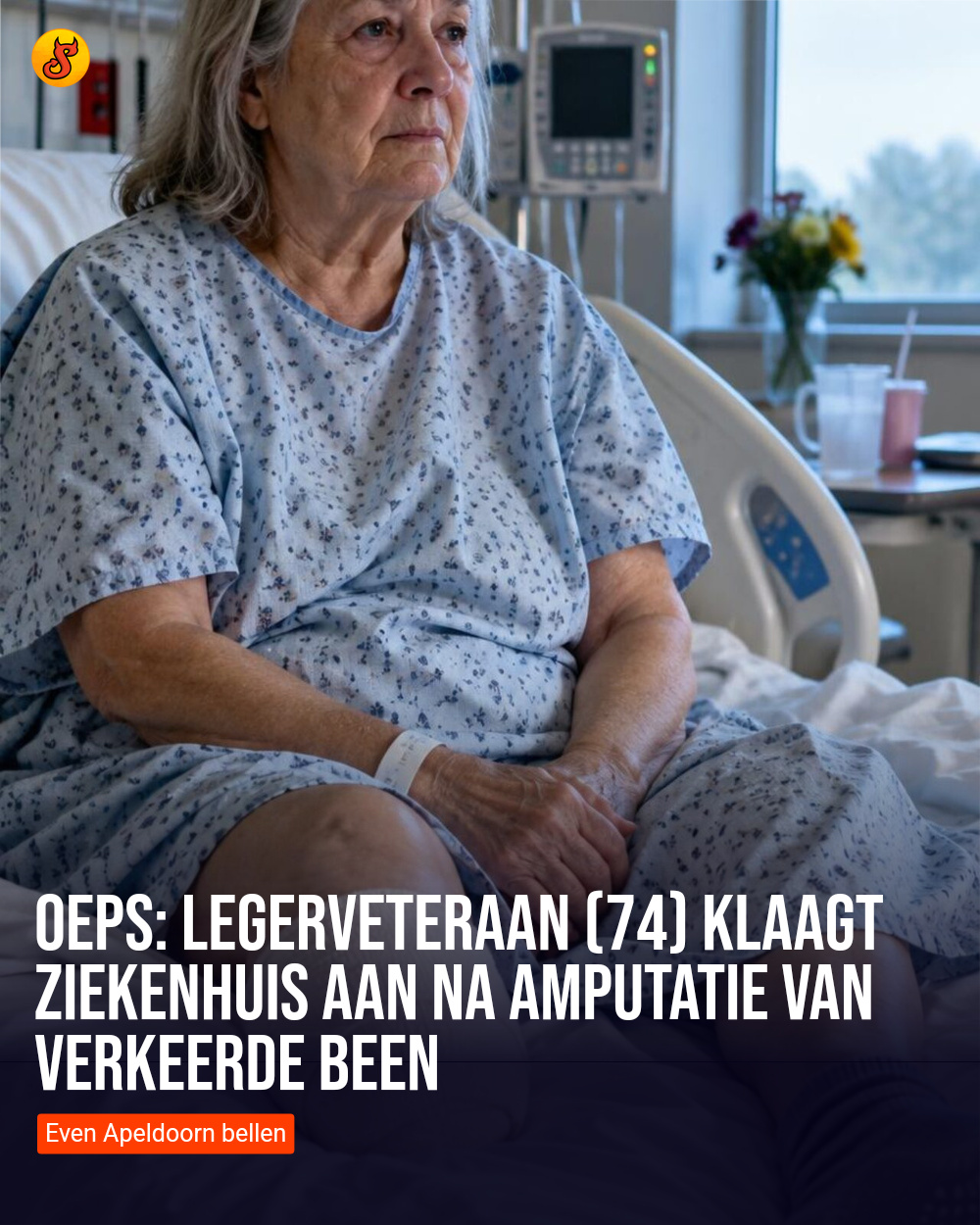 Oeps: Legerveteraan (74) klaagt ziekenhuis aan na amputatie van verkeerde been