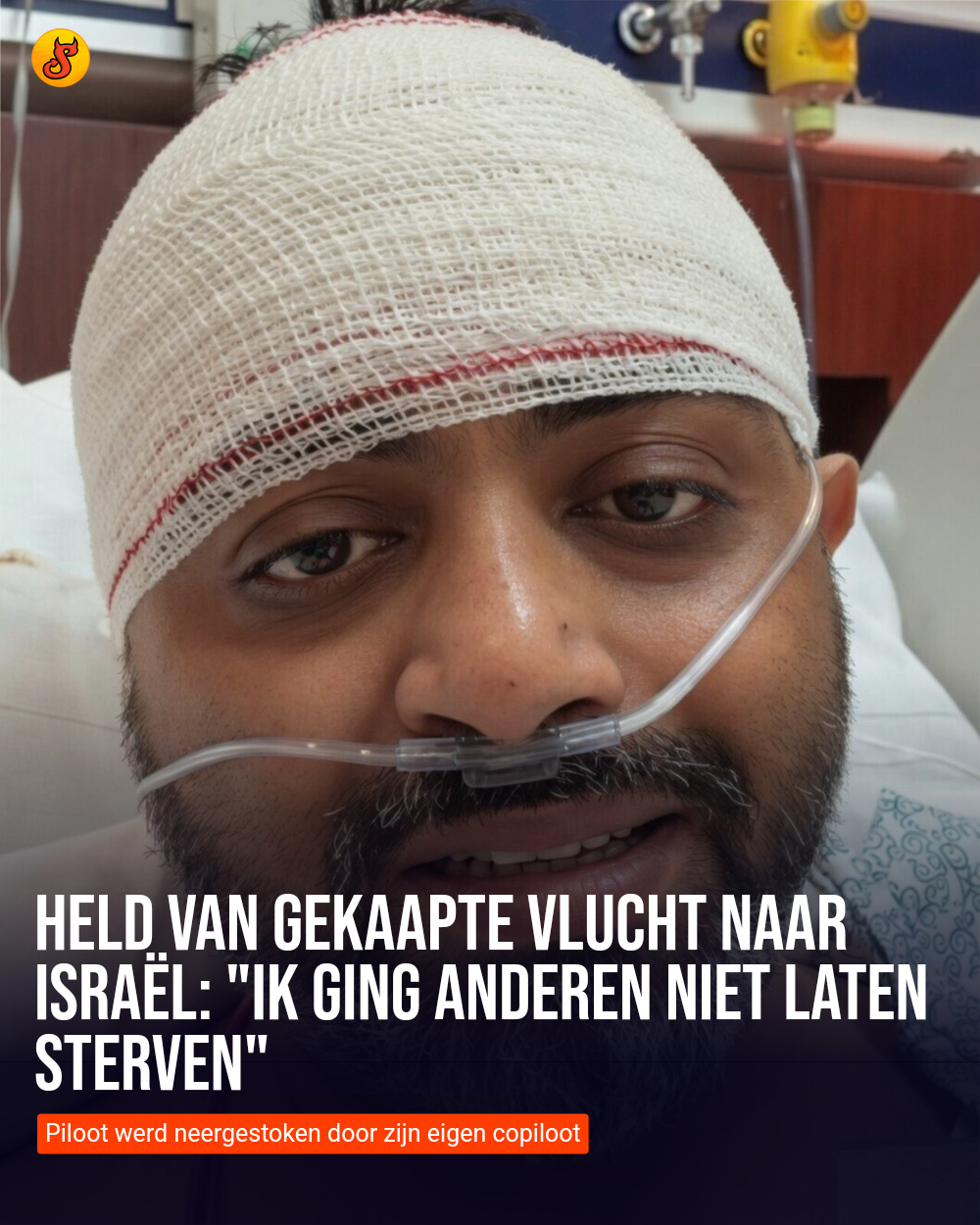 Held van gekaapte vlucht naar Israël: "Ik ging anderen niet laten sterven"